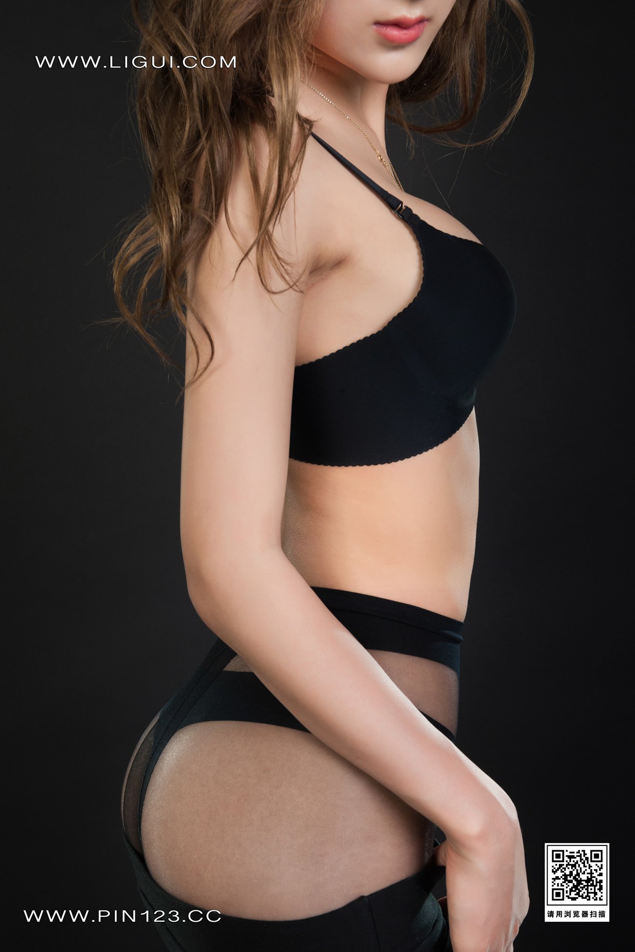 [Ligui丽柜]2022.08.15 黑丝迷情 Mia第6张