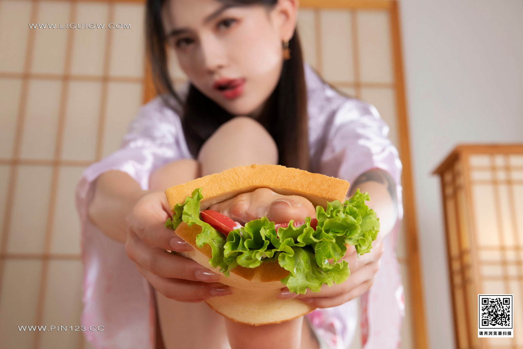 [Ligui丽柜] 2024.08.05《香足三明治》甜甜第14张