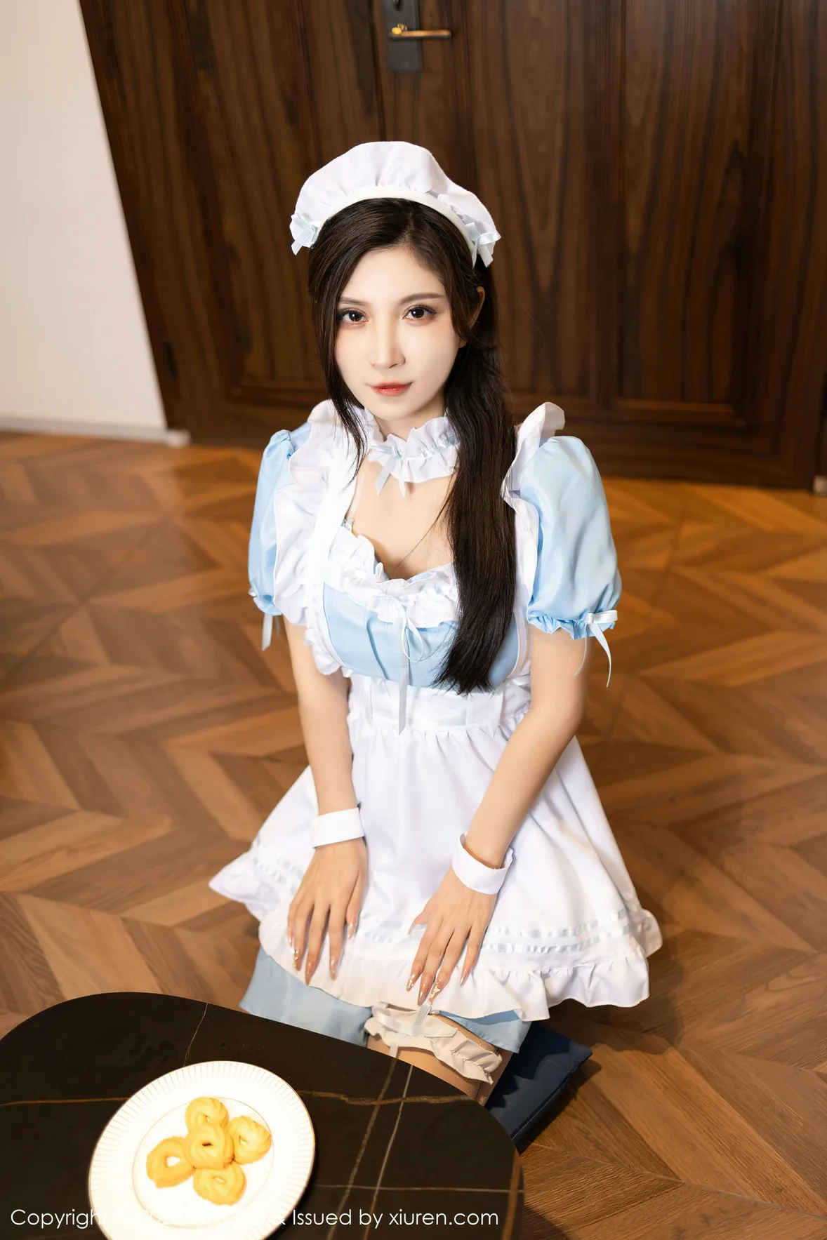  语画 Vol.1100 小蛮妖Yummy 蓝色女仆贵州旅拍写真11 [84P]第2张