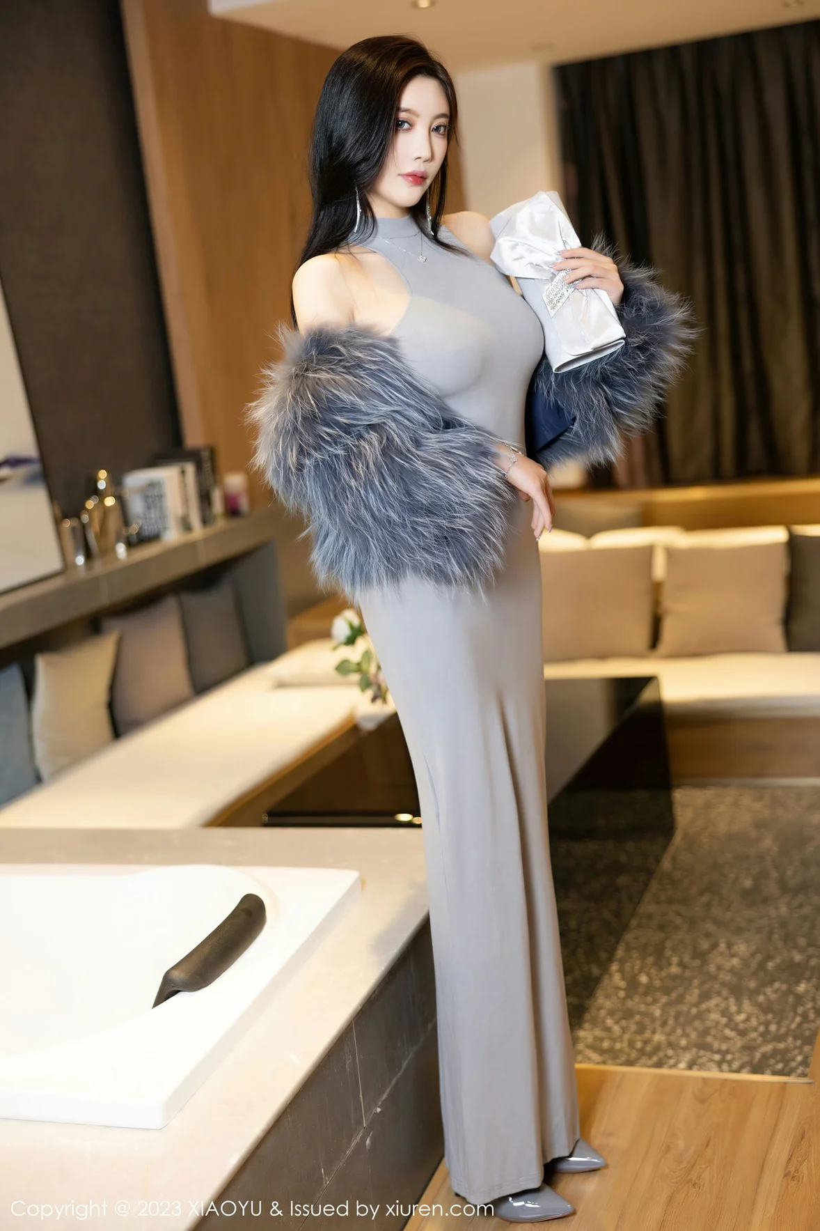  XIAOYU 语画界 Vol.1051 杨晨晨Yome 灰色镂空连衣贵州旅拍 [88P]第4张