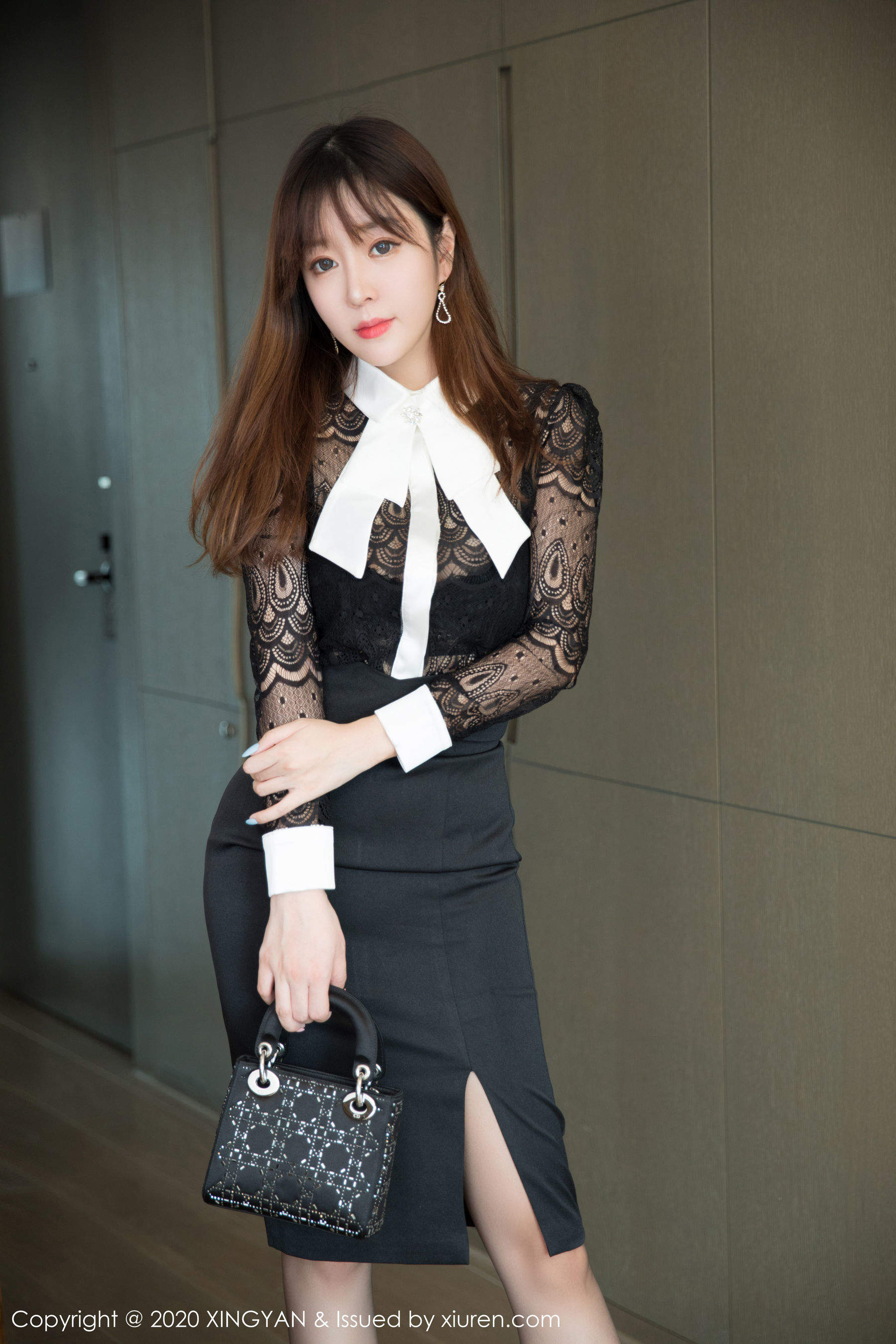 星颜社 Vol.134 王雨纯 &黑色内衣所散发出的魅力第19张