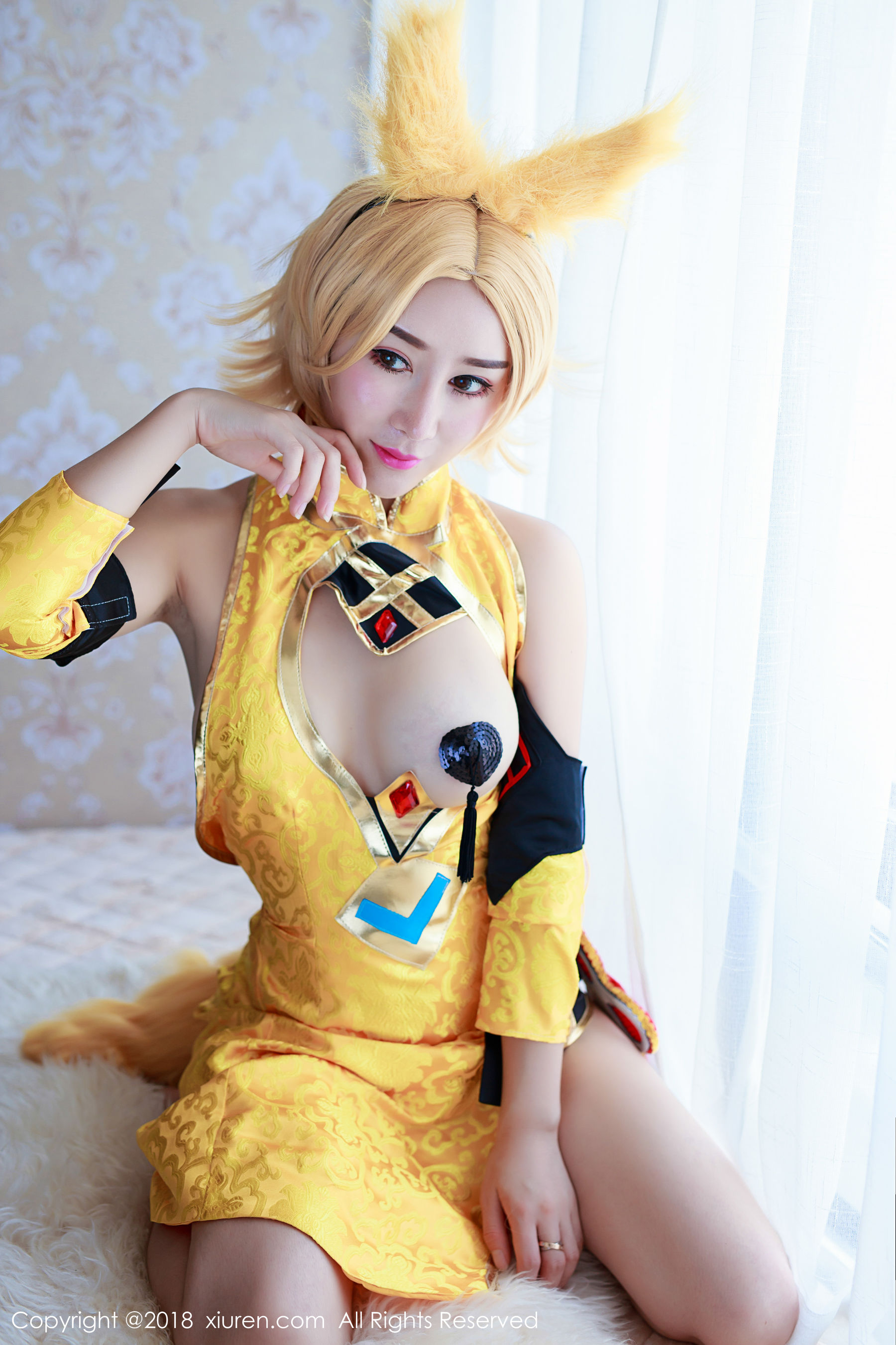  邹晶晶女王《王者荣耀妲己COS》 秀人 No.937第5张