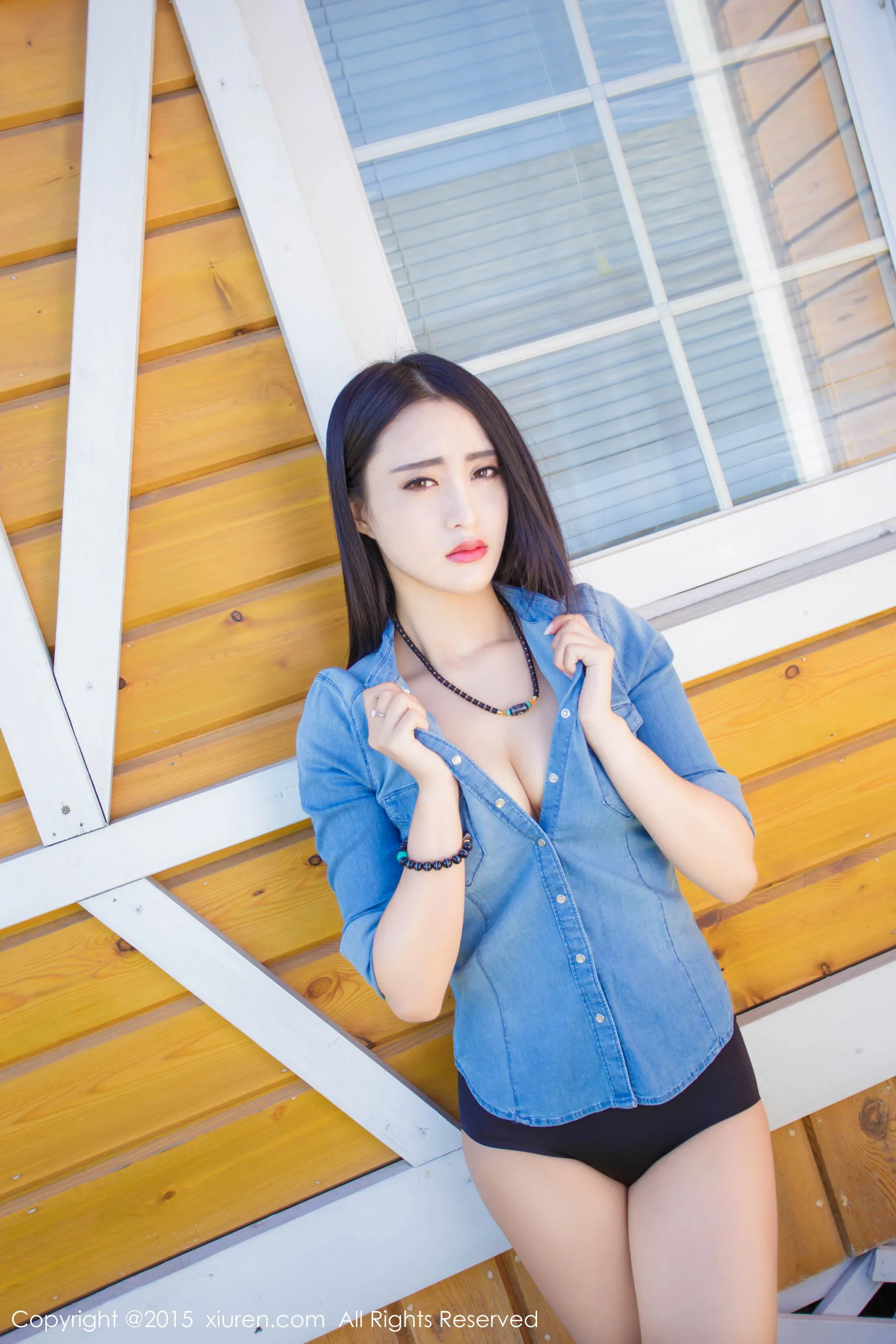  清新女神@lucky咏丹 秀人网 No.421第1张