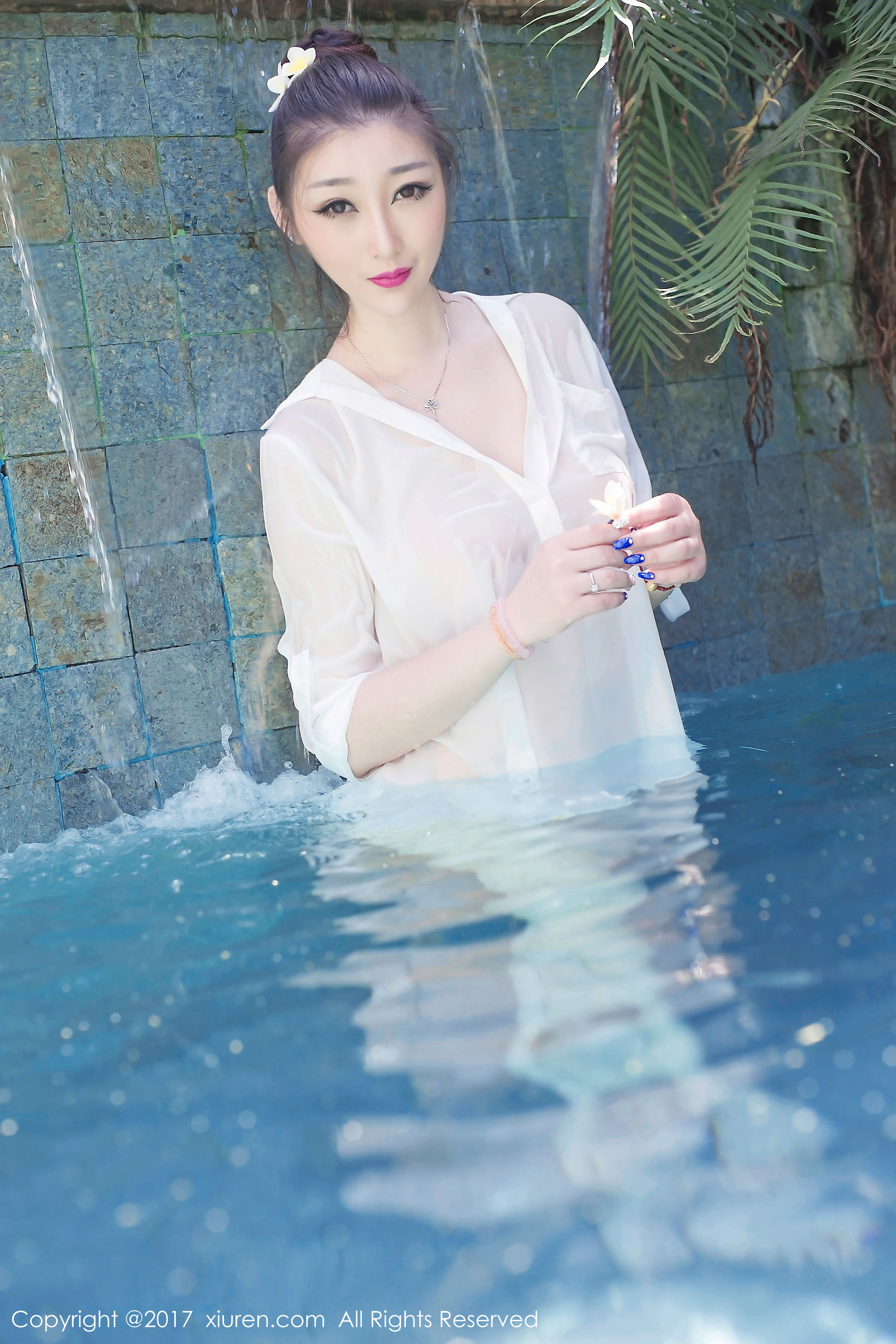  妲己_Toxic《衬衫湿身+泡泡浴》 秀人网XIUREN No.781第16张