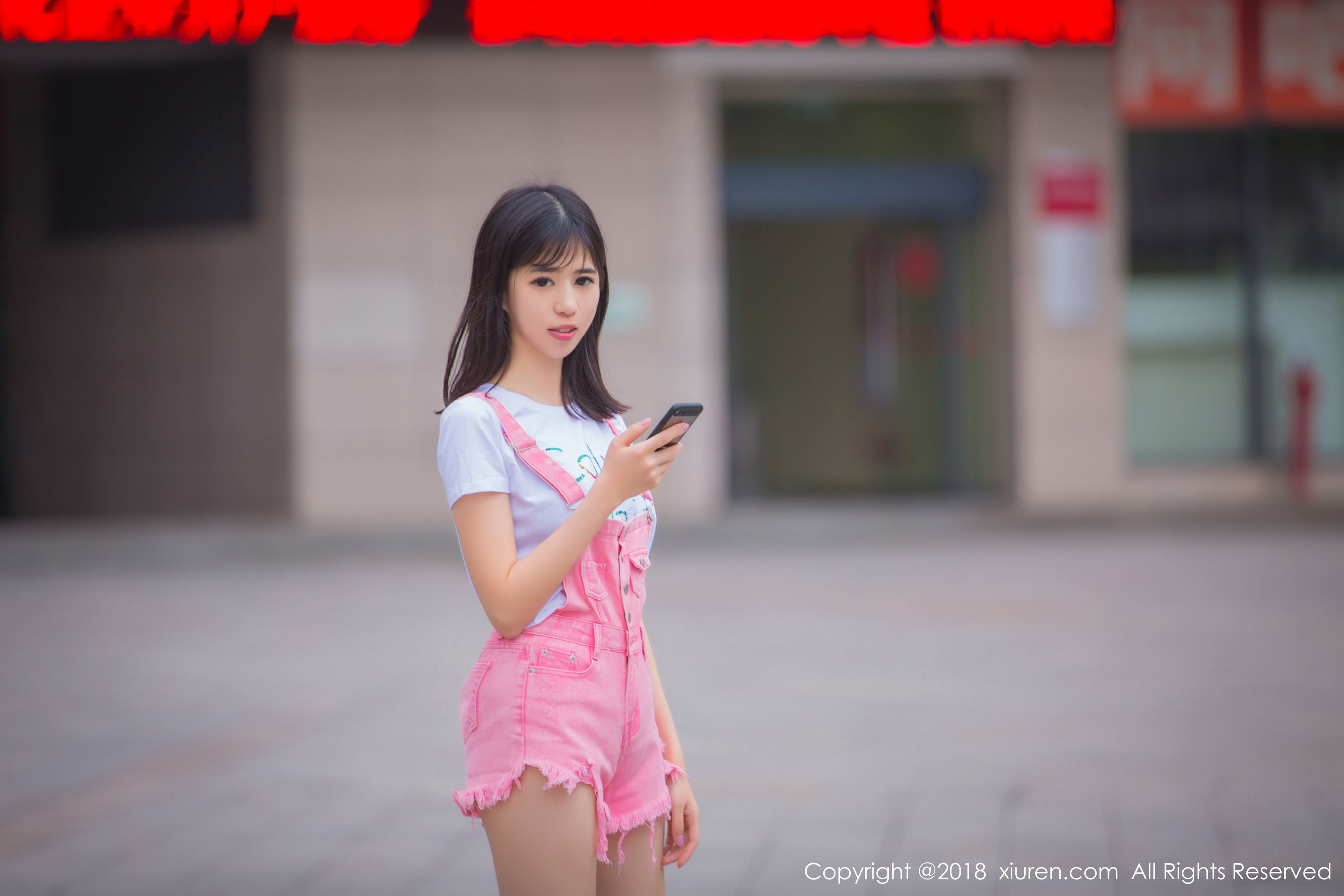  模特艾栗栗栗栗栗栗吖《清新美腿外拍与私房内衣魅惑》 XiuRen 秀人网 No.1026第8张