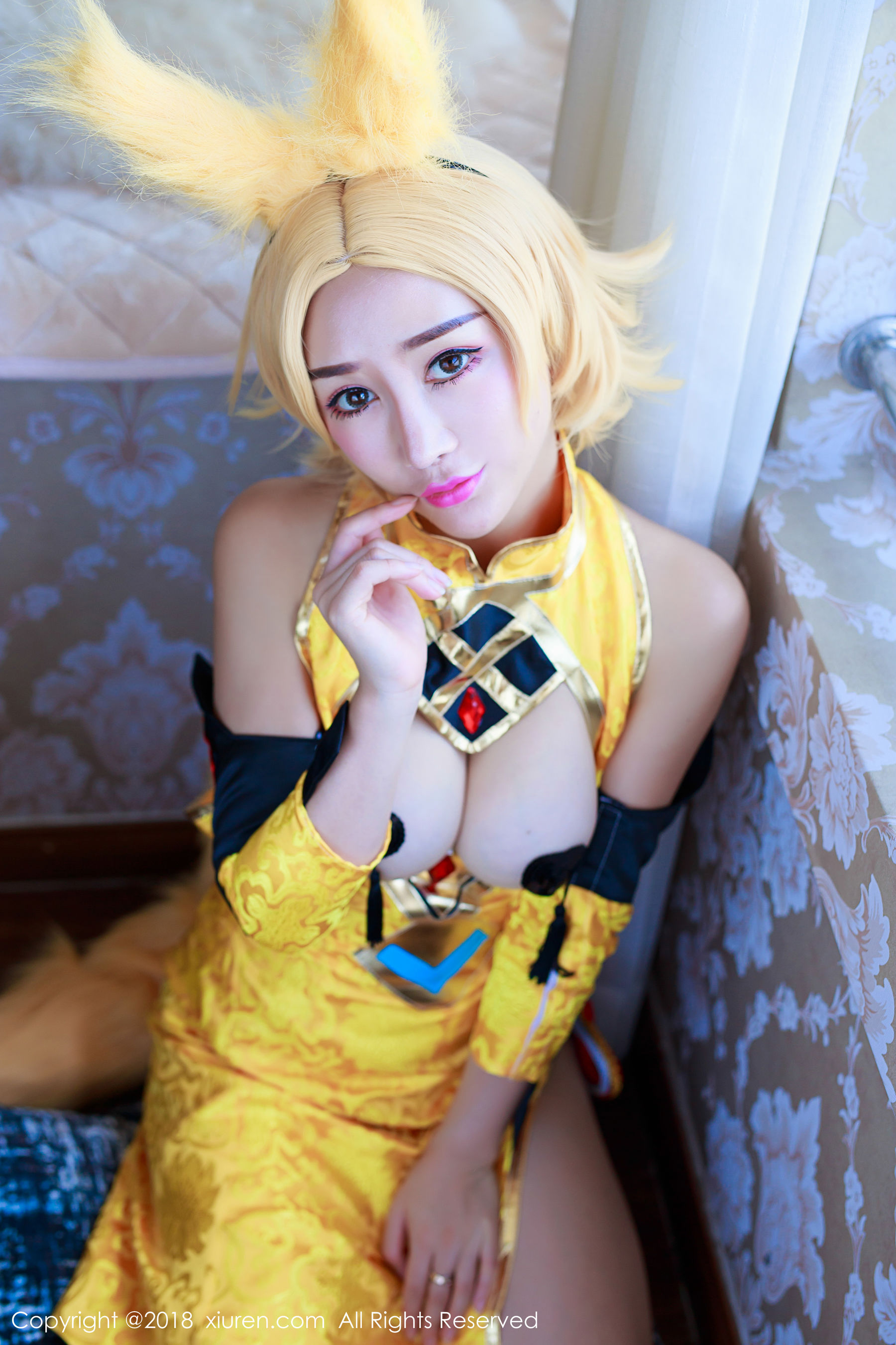  邹晶晶女王《王者荣耀妲己COS》 秀人 No.937第7张