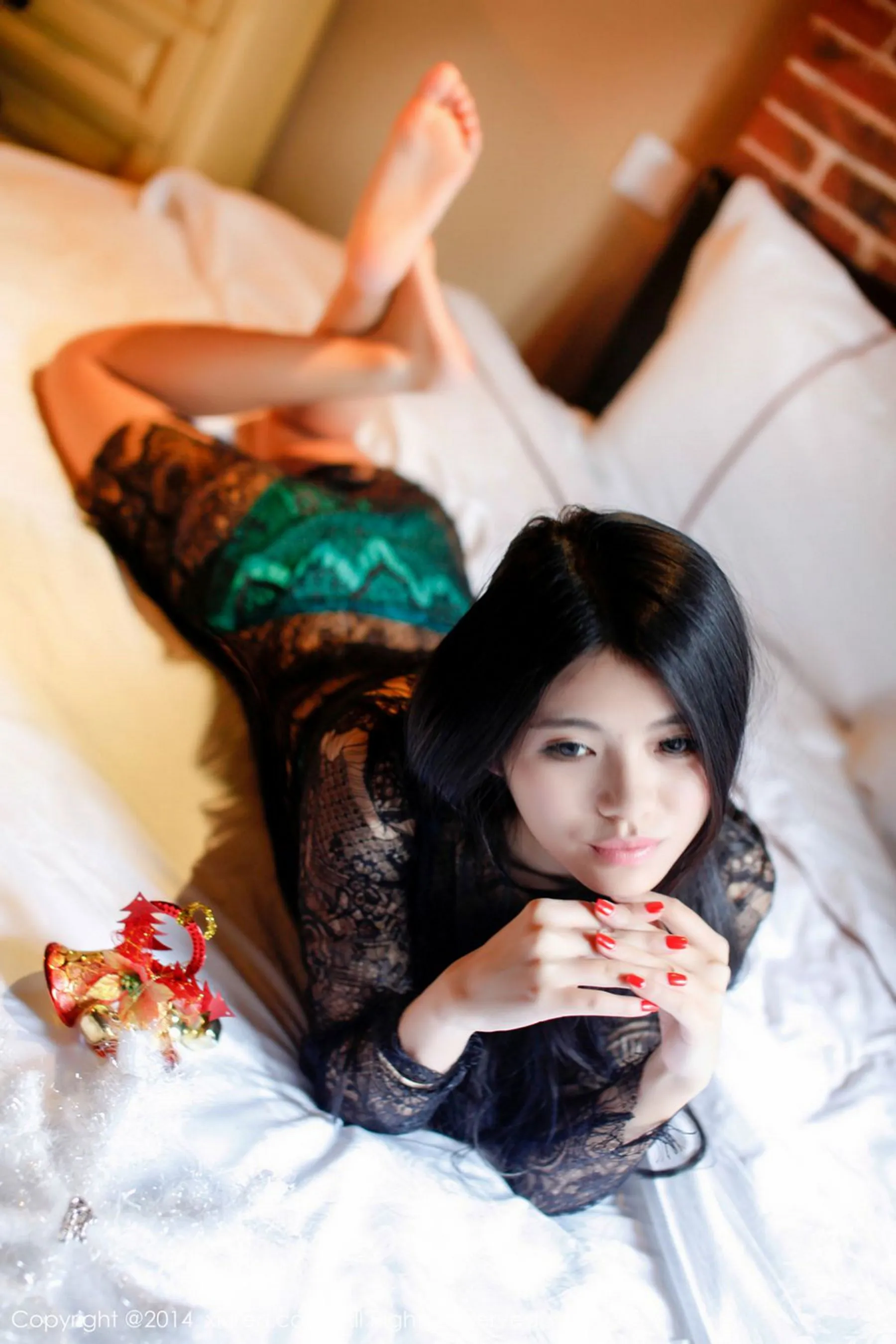  欧阳妮娜娜《透视蕾丝系列》 秀人网 No.265第9张