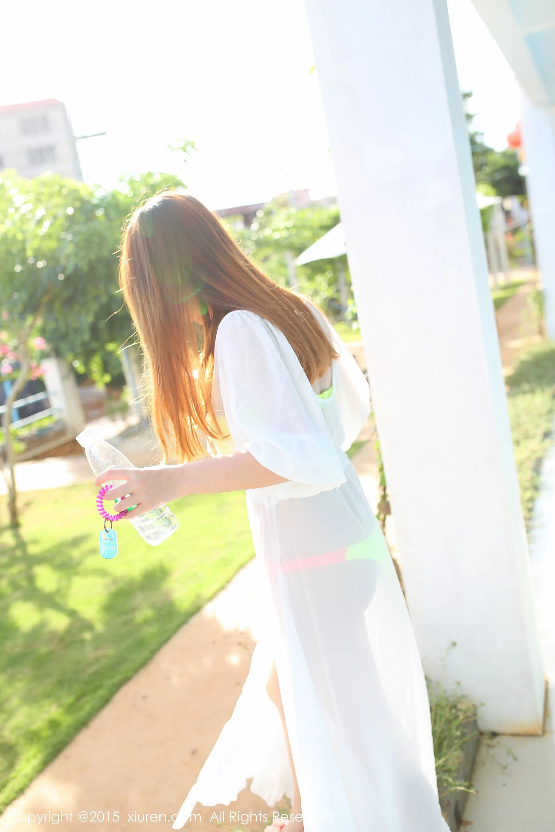 丽莉Lily《涠洲岛旅拍》薄纱长裙+海边系列 秀人网 No.346第4张