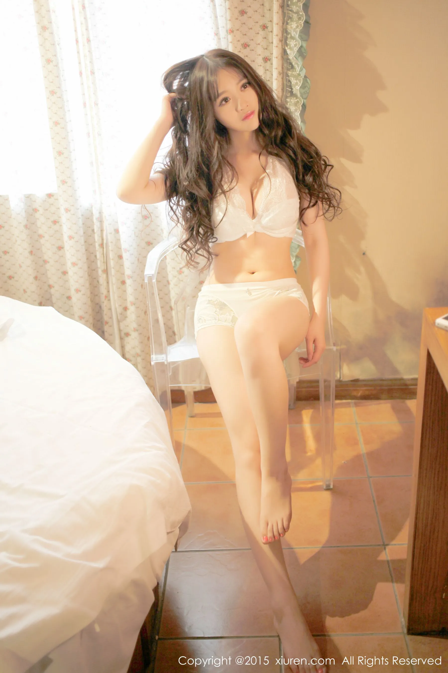  高溜MilkCat《蕾丝内衣+浴室比基尼系列》 秀人网 No.294第5张