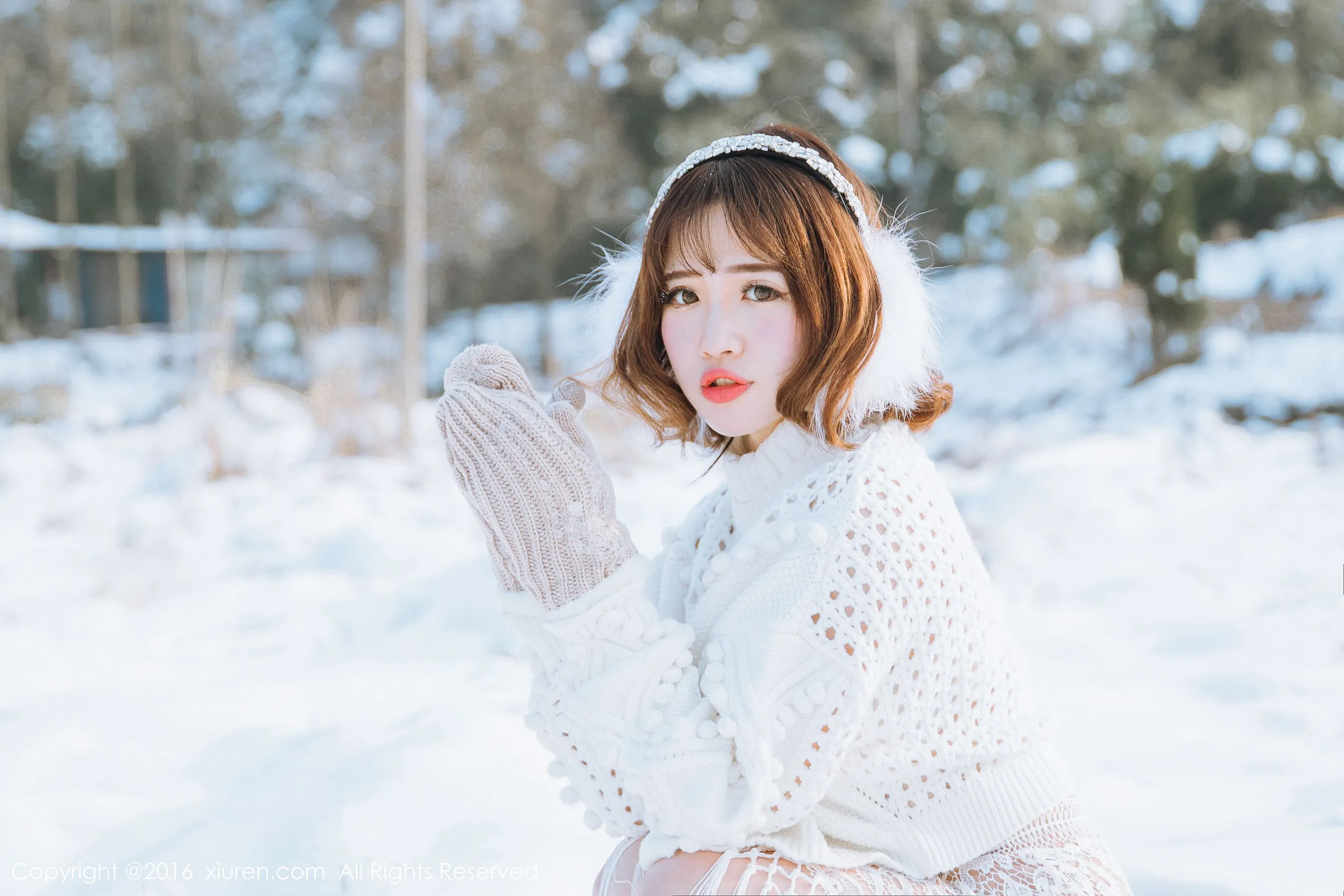  徐cake《新春雪景套图》 秀人网 No.484第6张