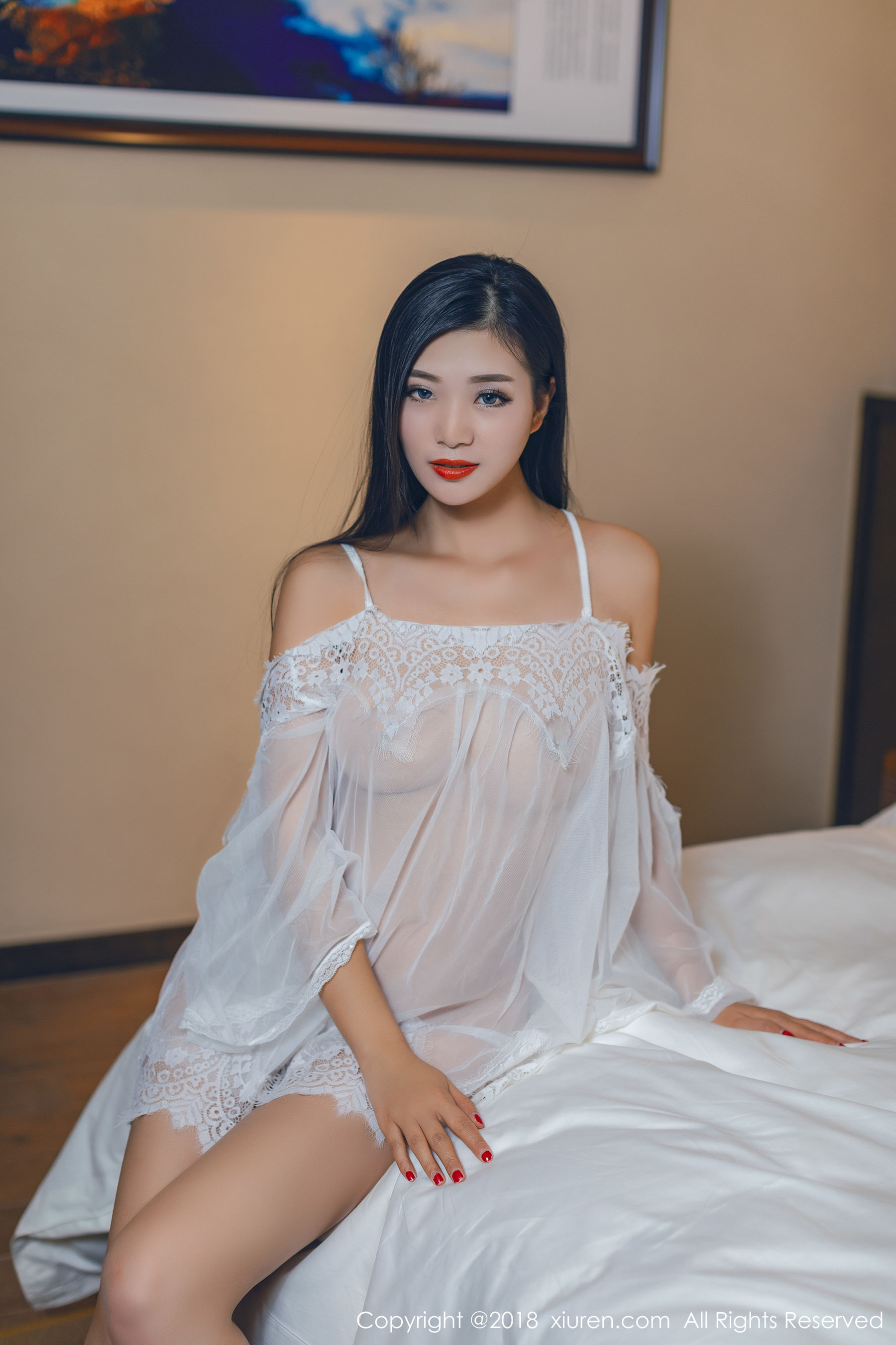  性感女神@宋-KiKi《轻纱装》 XiuRen 秀人网 No.992第5张