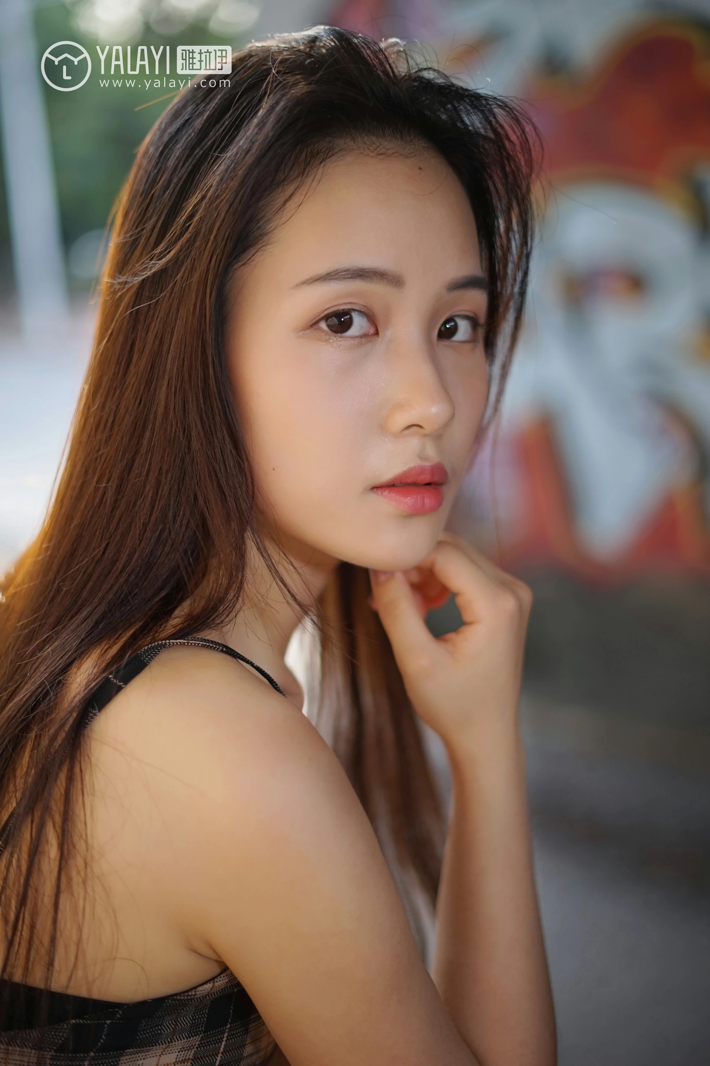 [YALAYI雅拉伊]NO.029 纯粹之心 卡柔 透视蕾丝上衣加吊带连衣裙性感私房写真集第12张