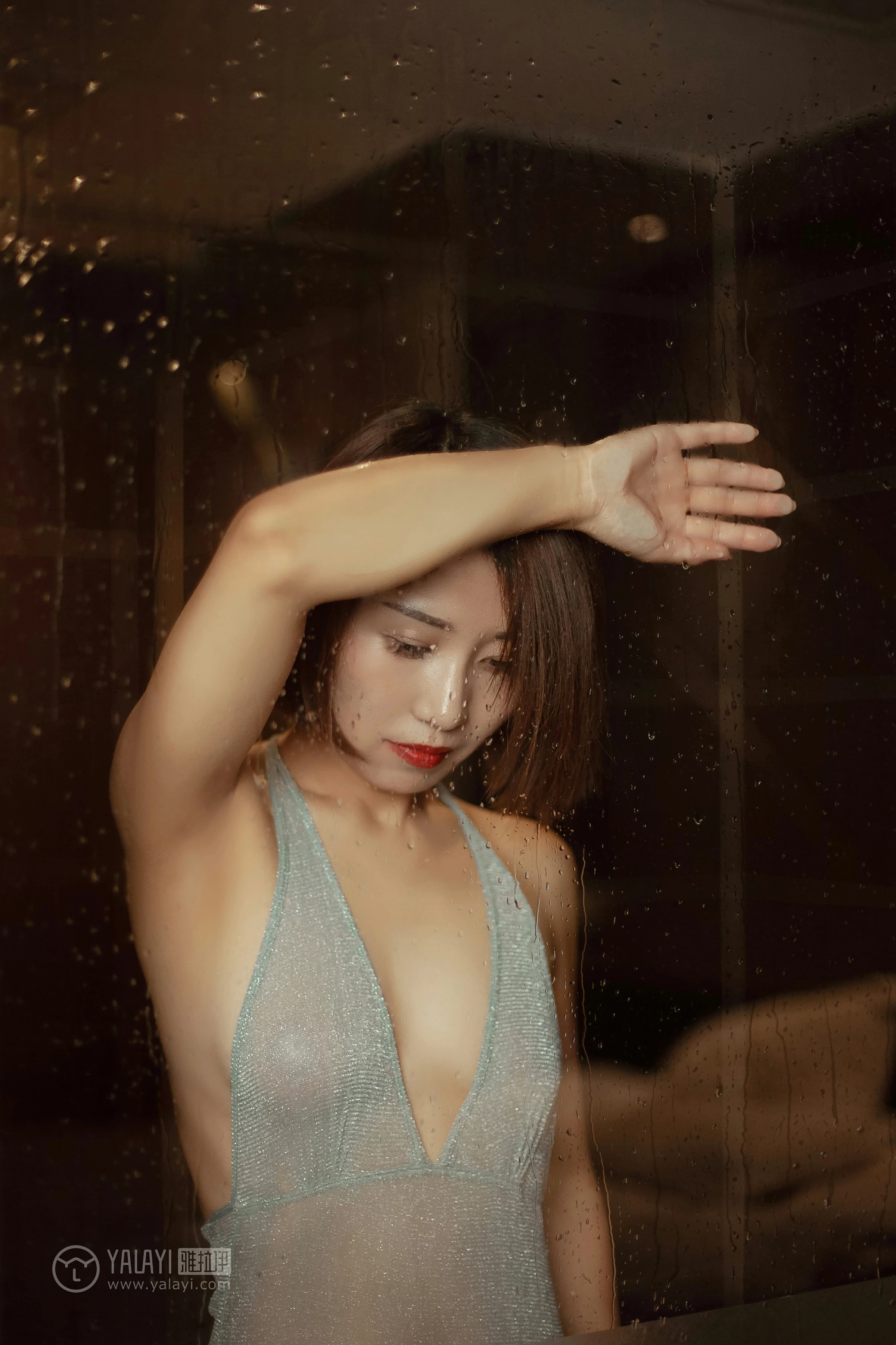 [YALAYI雅拉伊]NO.144 浴湿不挂 嫣然 吊带透视情趣连衣裙性感私房写真集第4张