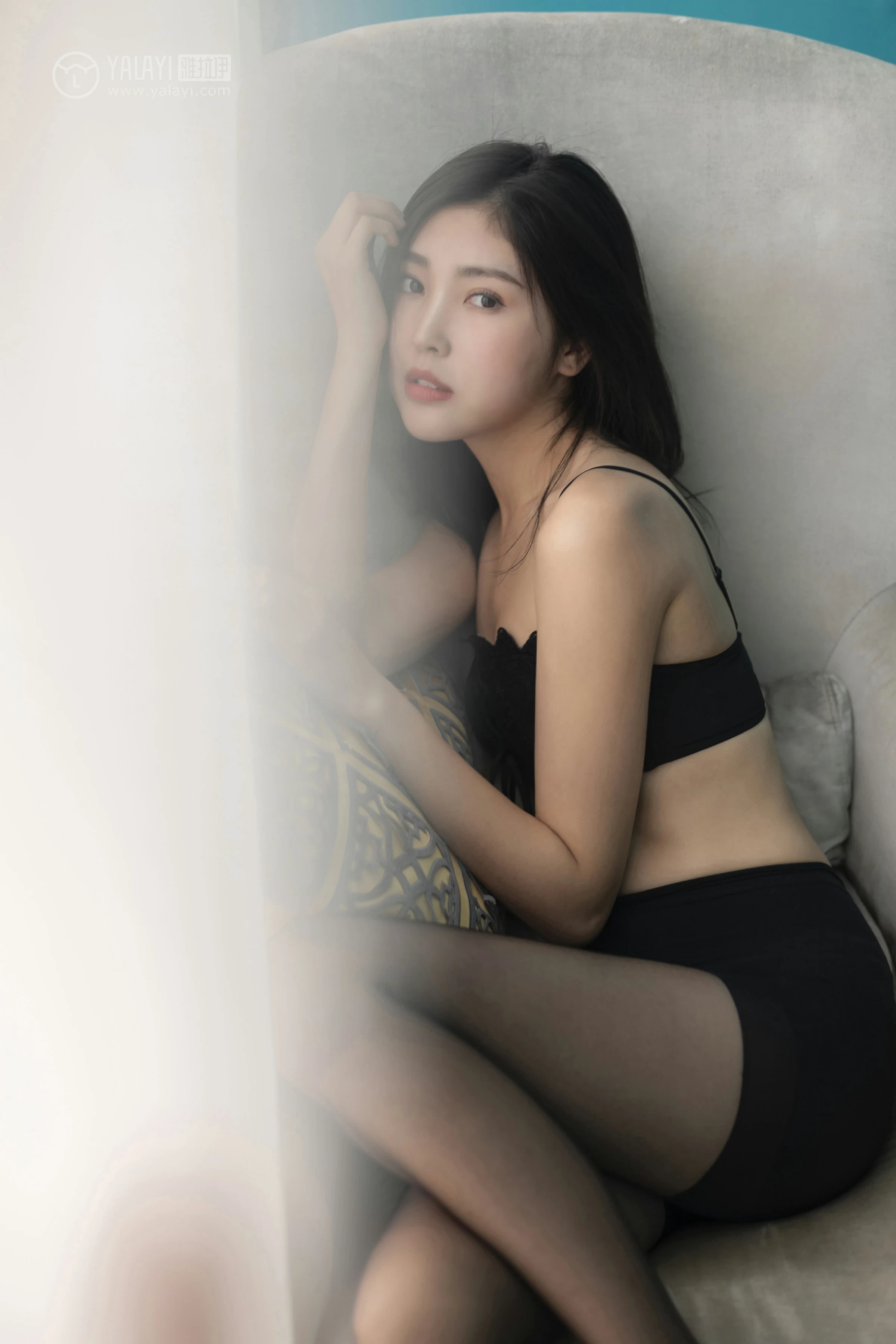 [YALAYI雅拉伊]No.218 独角戏 仓儿 黑色紧身内衣性感私房写真集第10张