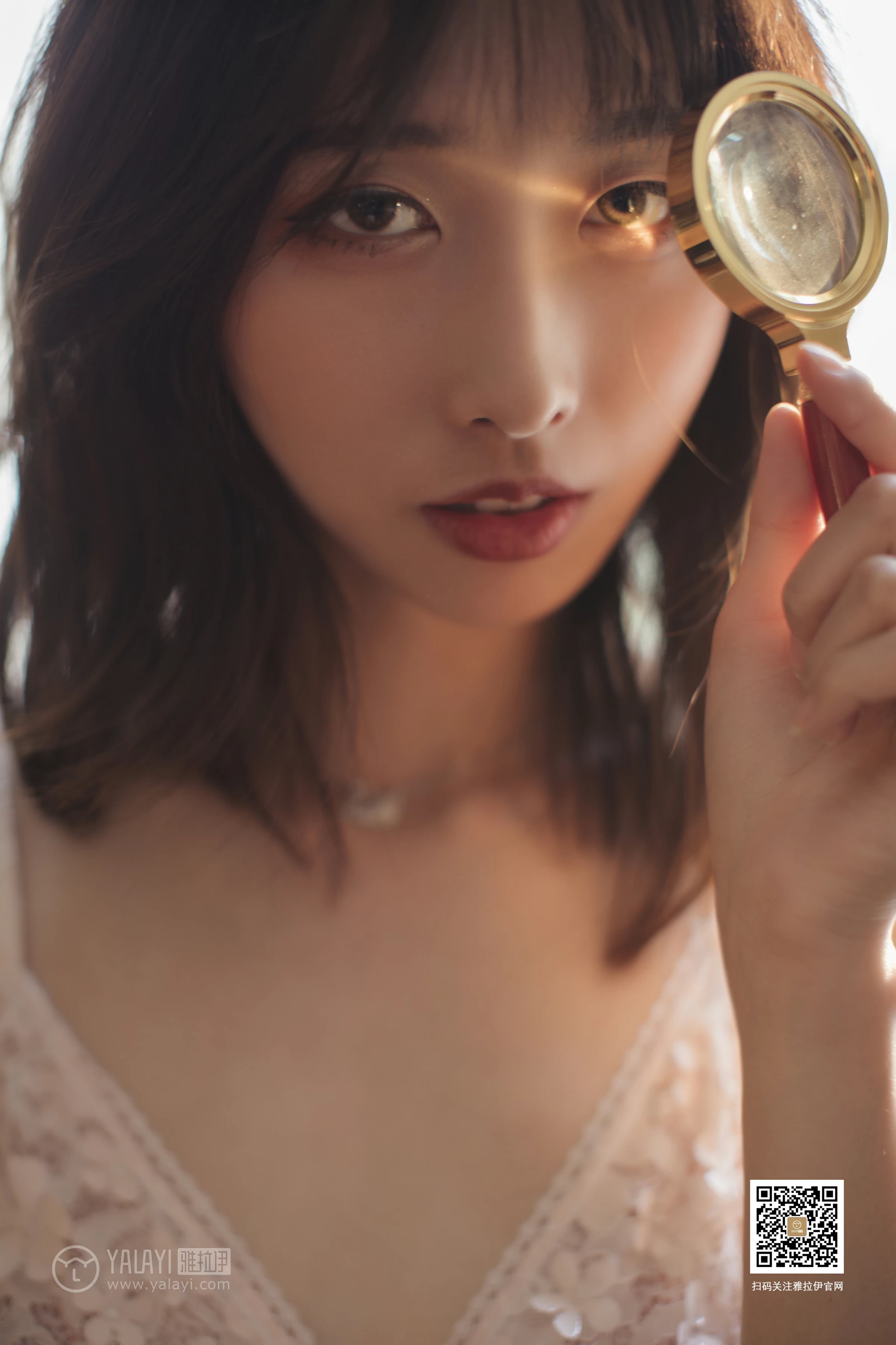 [YALAYI雅拉伊]No.388 闺房记乐 佳佳 粉色透视吊带睡衣裙性感私房写真集第14张