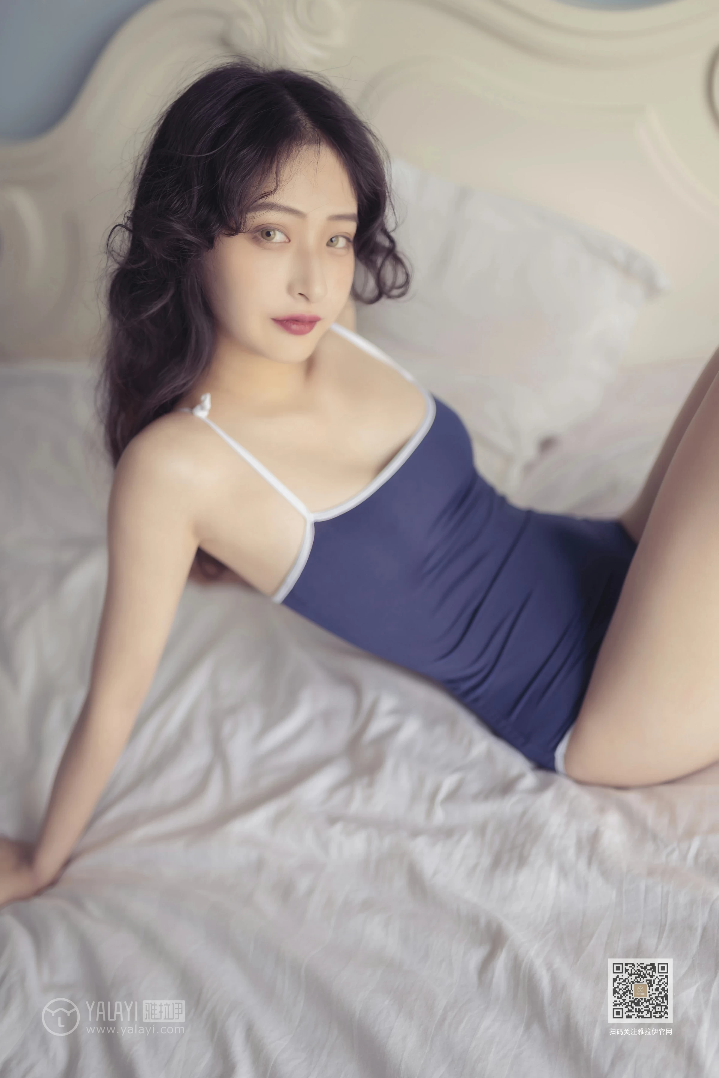 [YALAYI雅拉伊]No.399 似海酷雪如水 西子 蓝色连体运动内衣性感私房写真集第7张