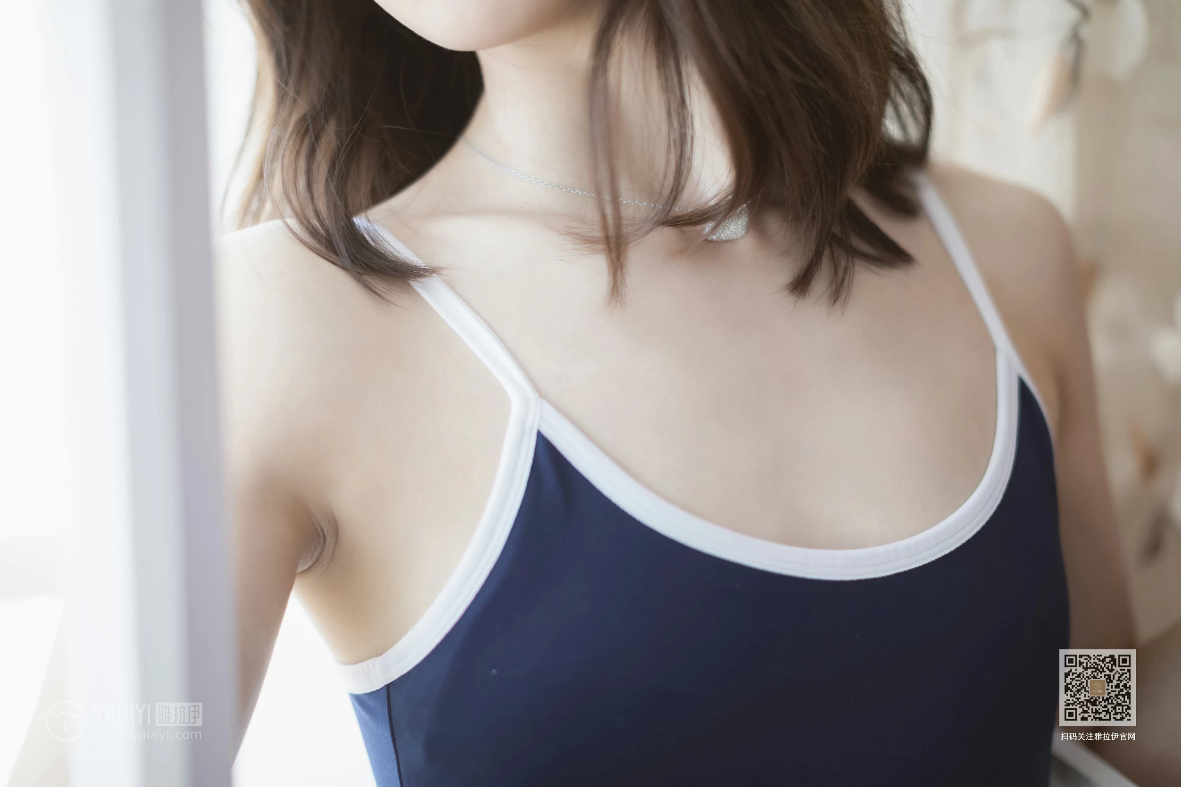 [YALAYI雅拉伊]Vol.410 很酷的水 佳佳 蓝色连体运动内衣性感私房写真集第7张