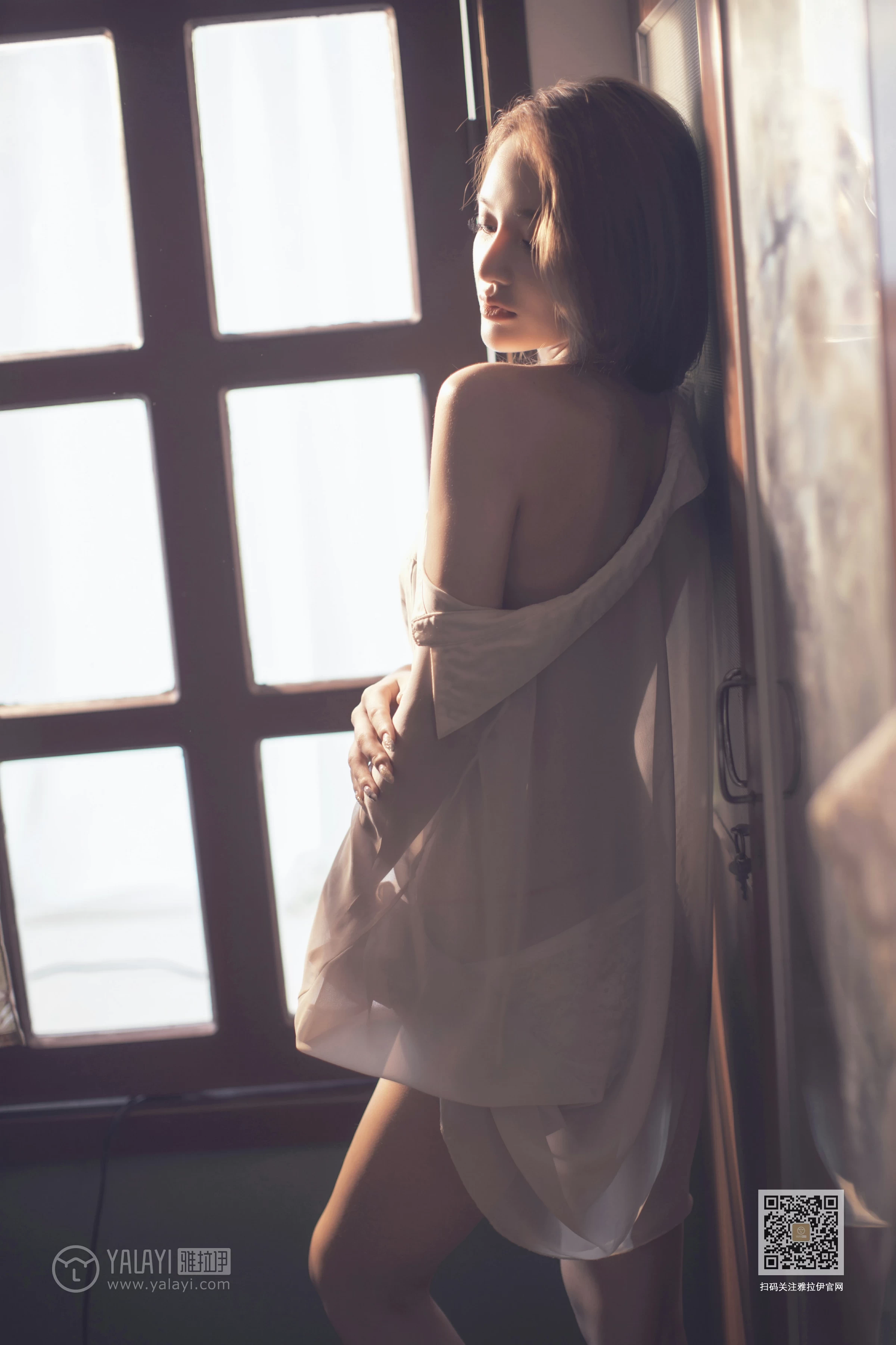 [YALAYI雅拉伊]Vol.430 意乱情迷 慧儿 白色透视衬衫居家性感私房写真集第8张