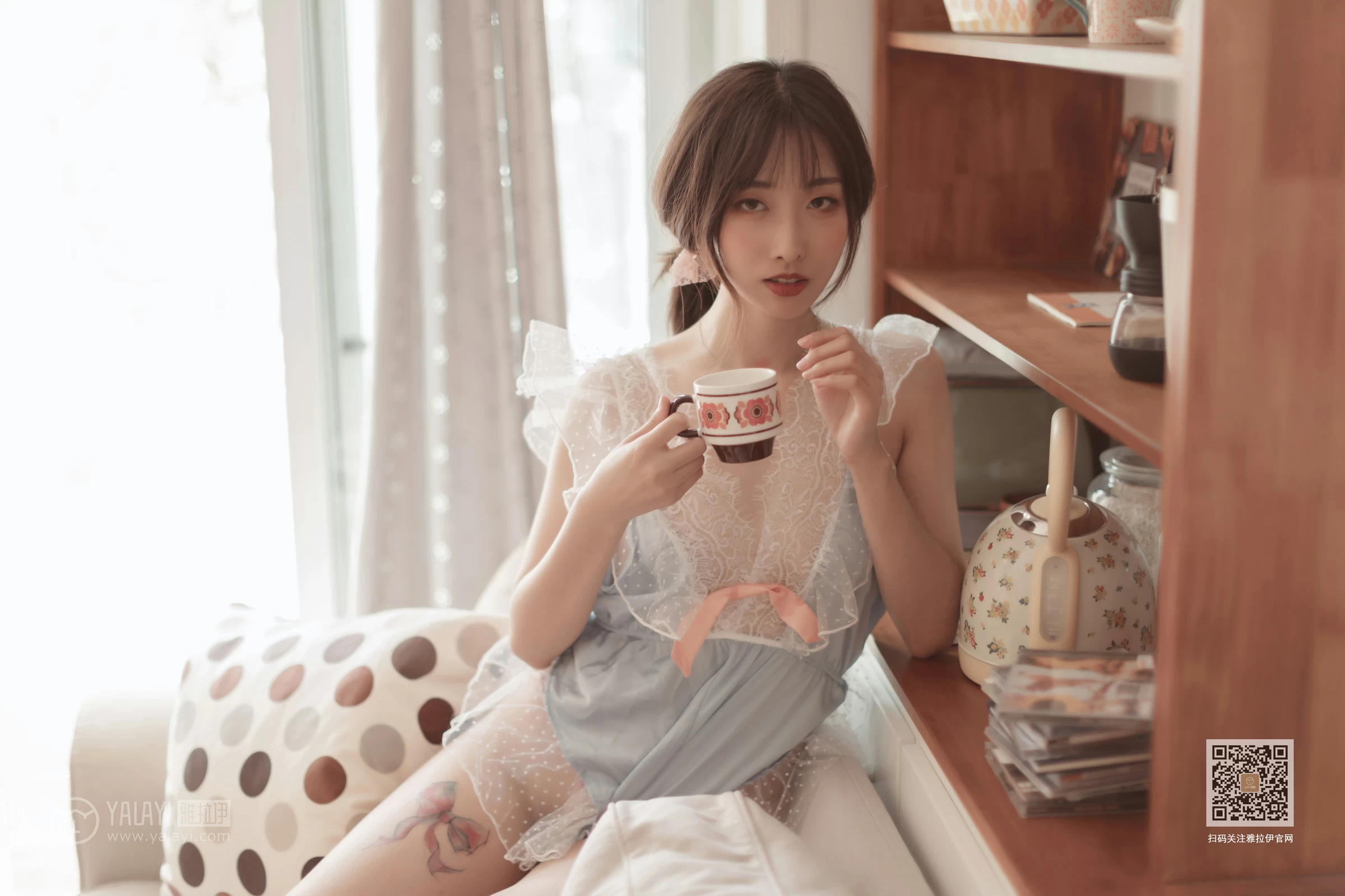 [YALAYI雅拉伊]Vol.443 佳人有约 佳佳 透视情趣内衣性感私房写真集第12张