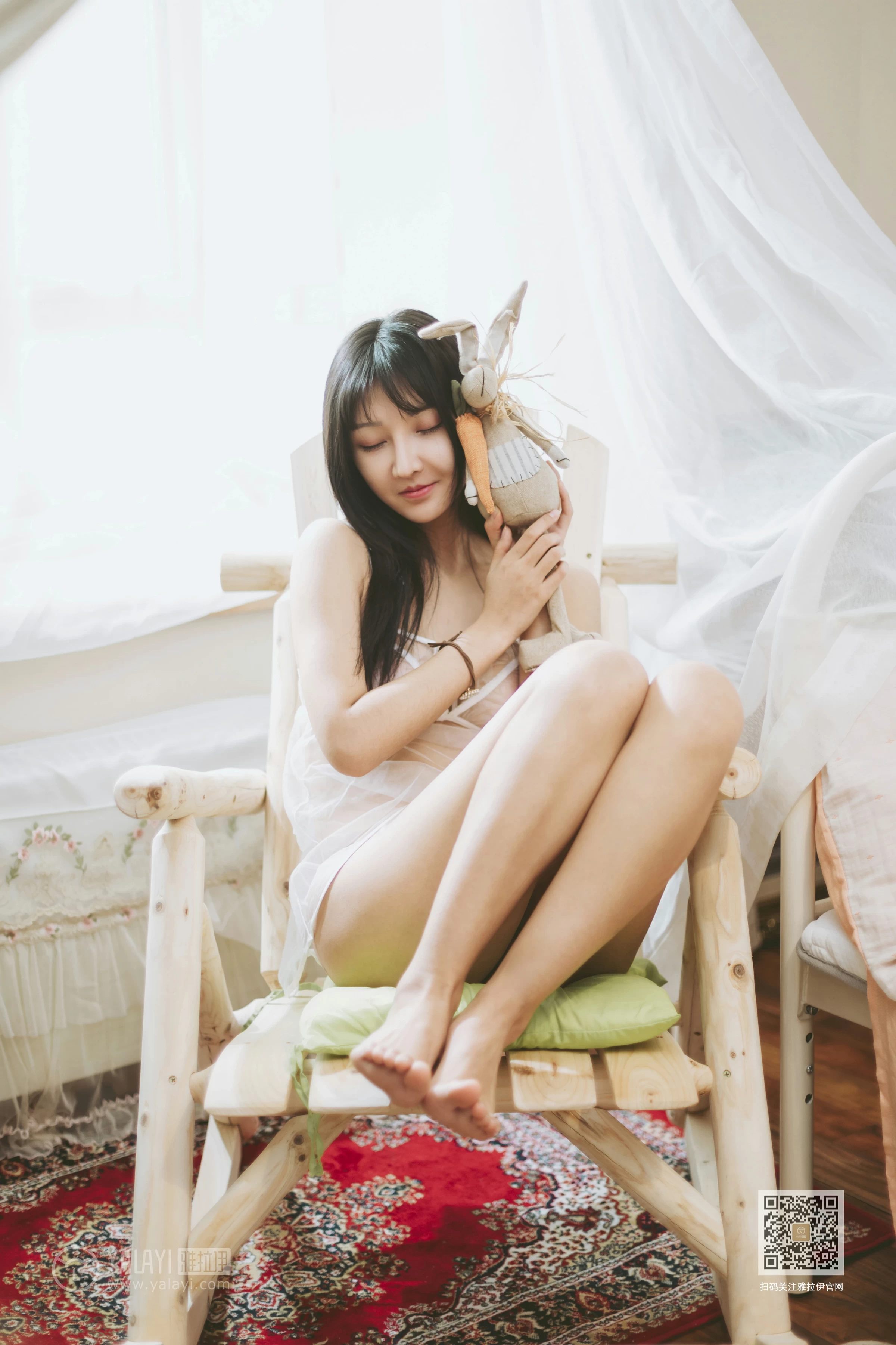 [YALAYI雅拉伊]Vol.489 肌衫透骨 韩熙 白色透视情趣内衣性感私房写真集第13张