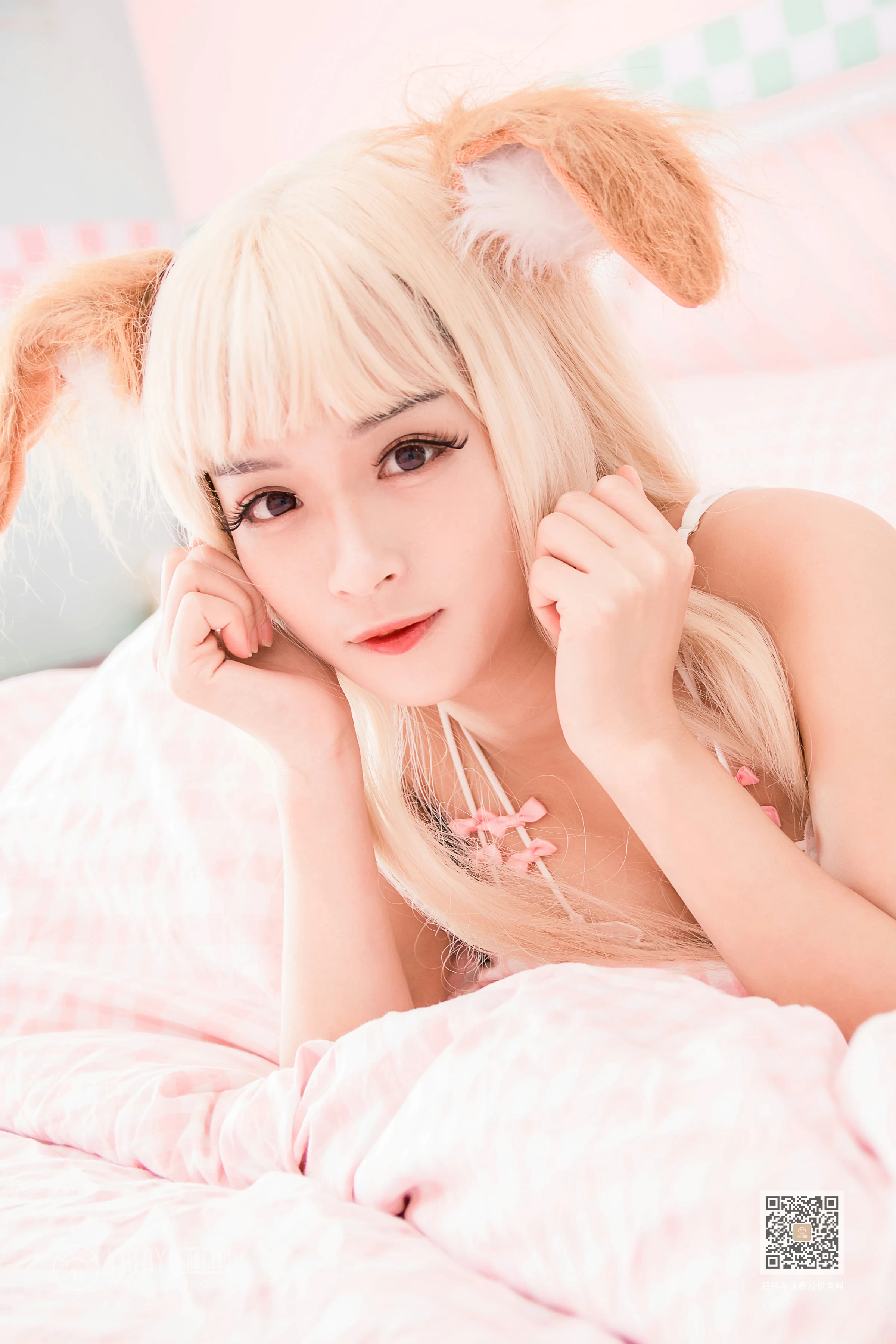 [YALAYI雅拉伊]Vol.497 白色比基尼 艾丽 透视情趣内衣加白色丝袜美腿性感私房写真集第6张