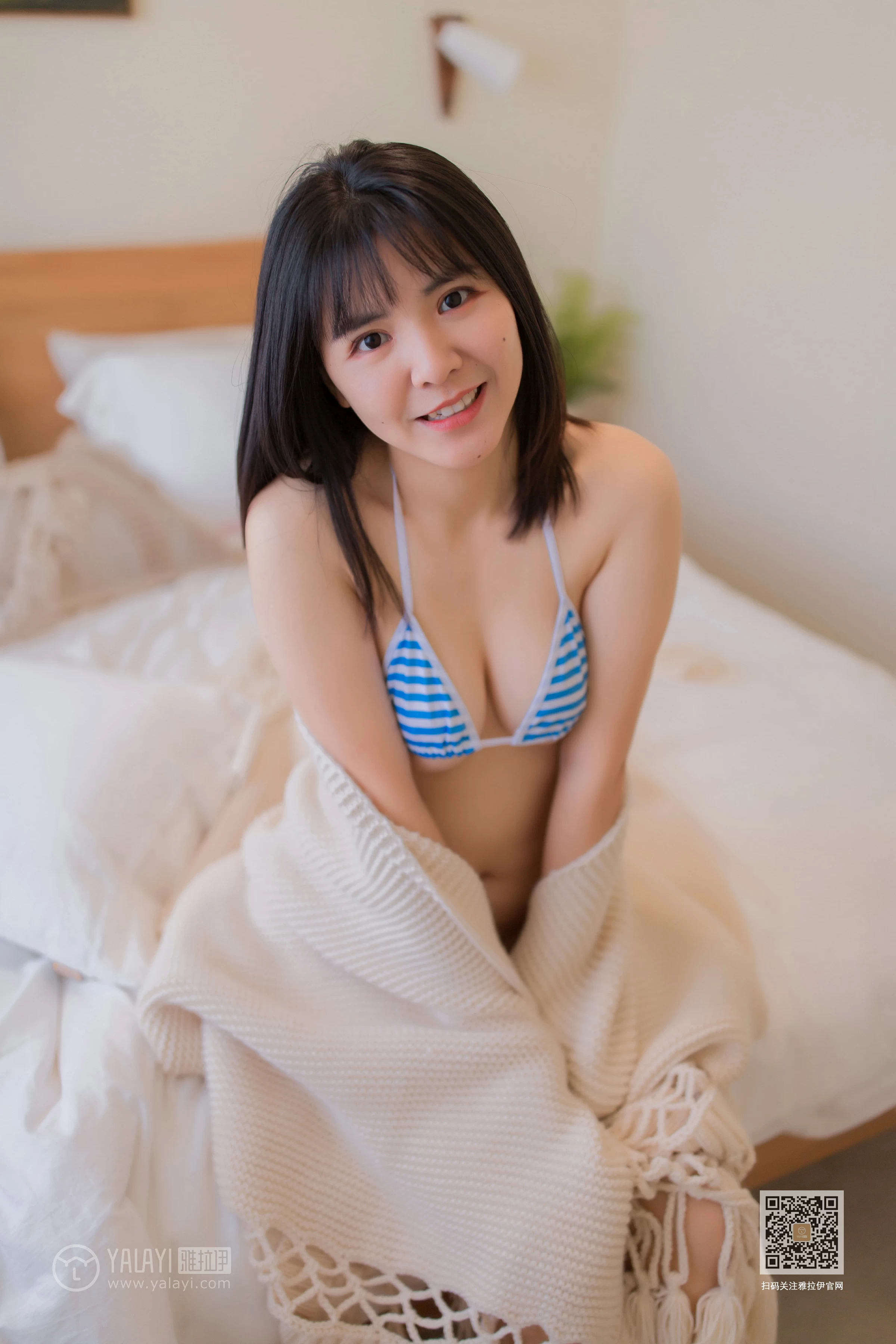 [YALAYI雅拉伊]Vol.504 勇敢的心 安妮 蓝色情趣内衣性感私房写真集第5张