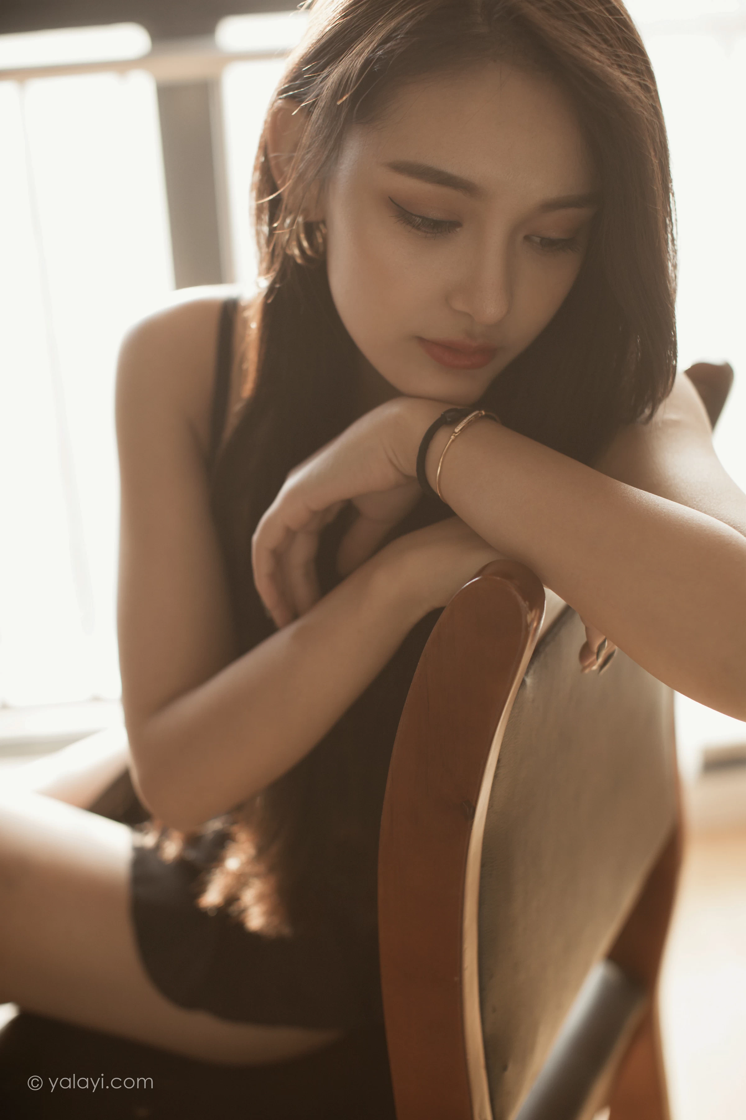 [YALAYI雅拉伊]NO.721 《面纱》 刘子炀 黑色透视情趣连体内衣性感私房写真集第9张