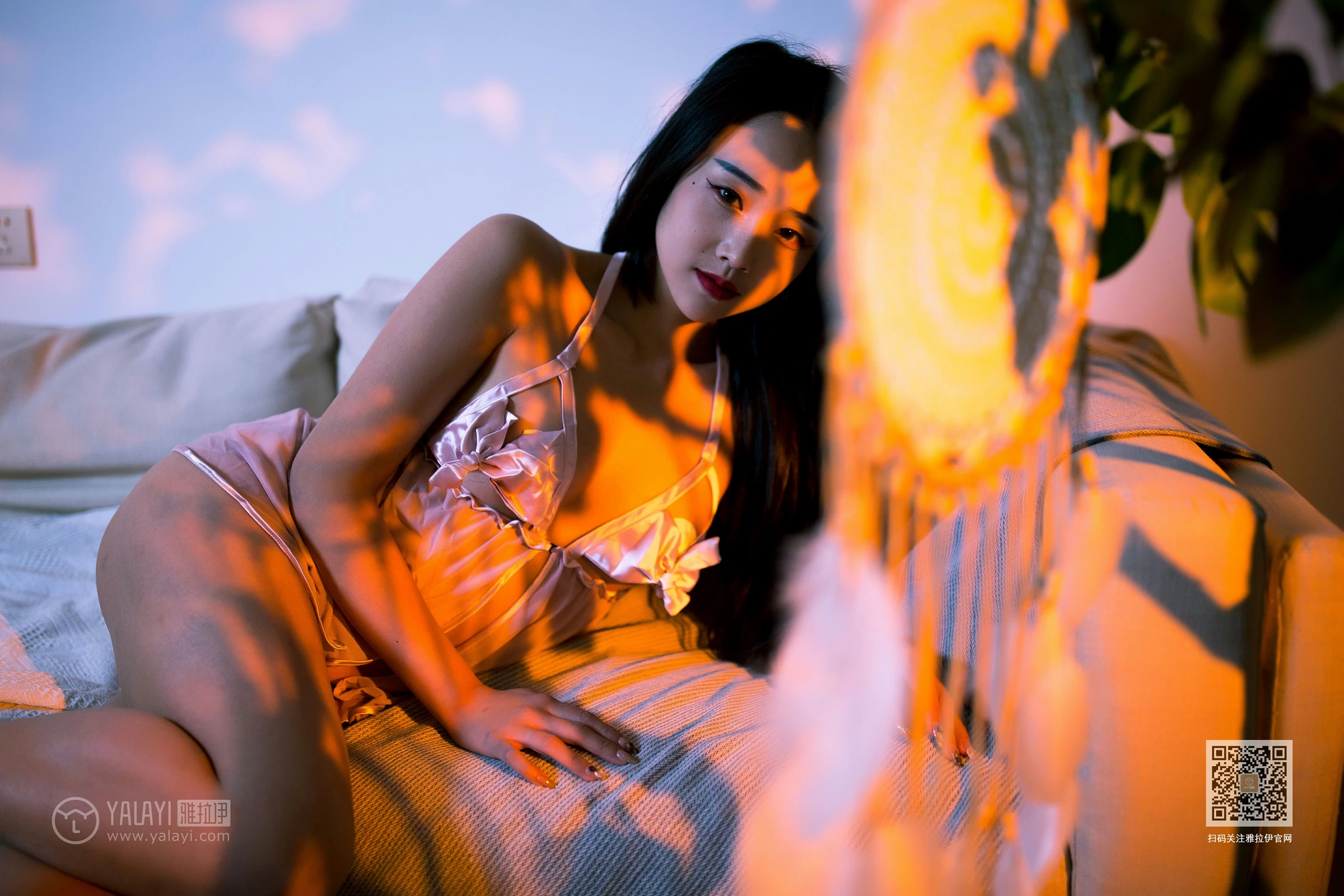 [YALAYI雅拉伊]Vol.535 热浪 优优 粉色透视情趣内衣性感私房写真集第5张