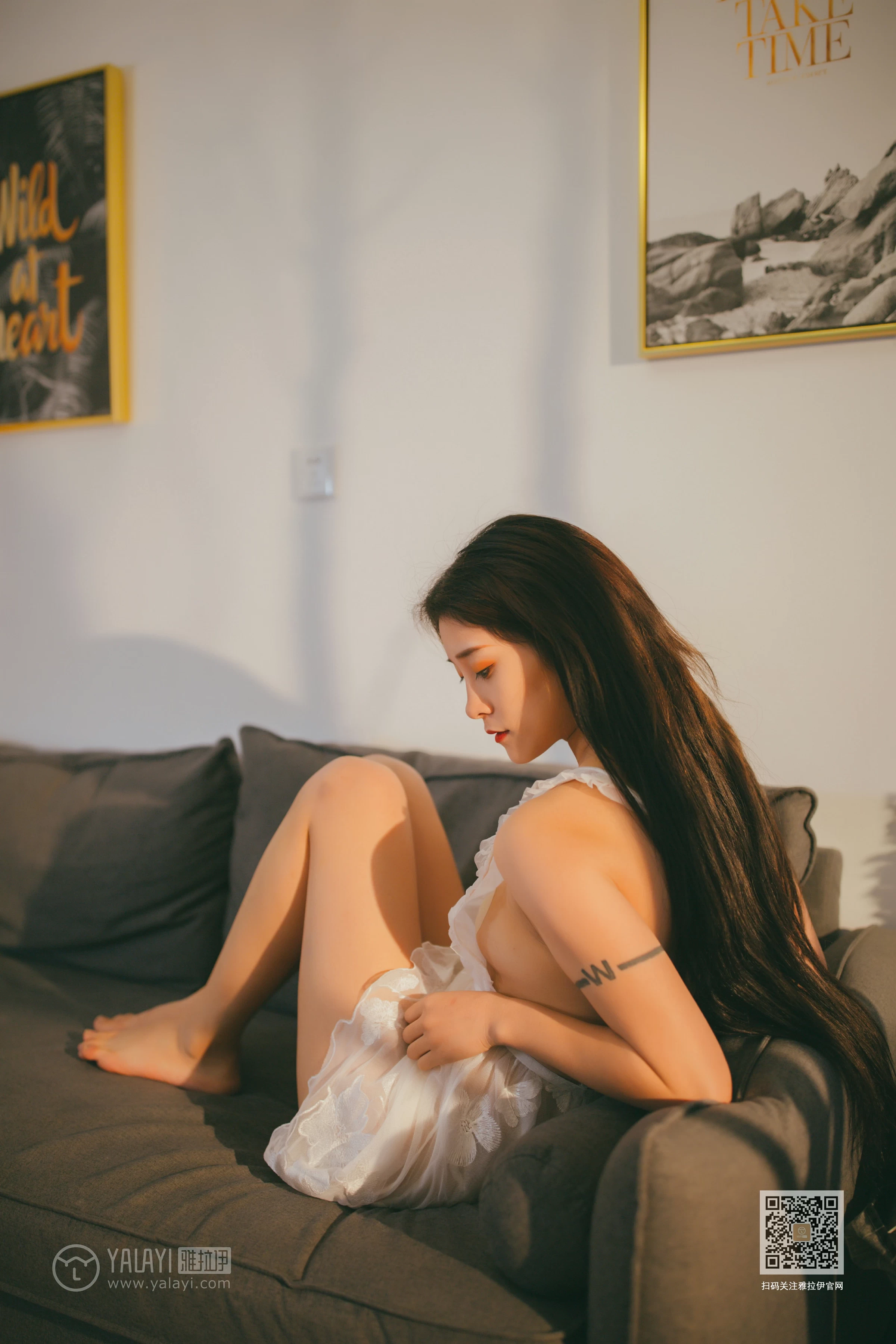 [YALAYI雅拉伊]Vol.536 吹弹可破 素素 白色透视情趣内衣裙性感私房写真集第6张