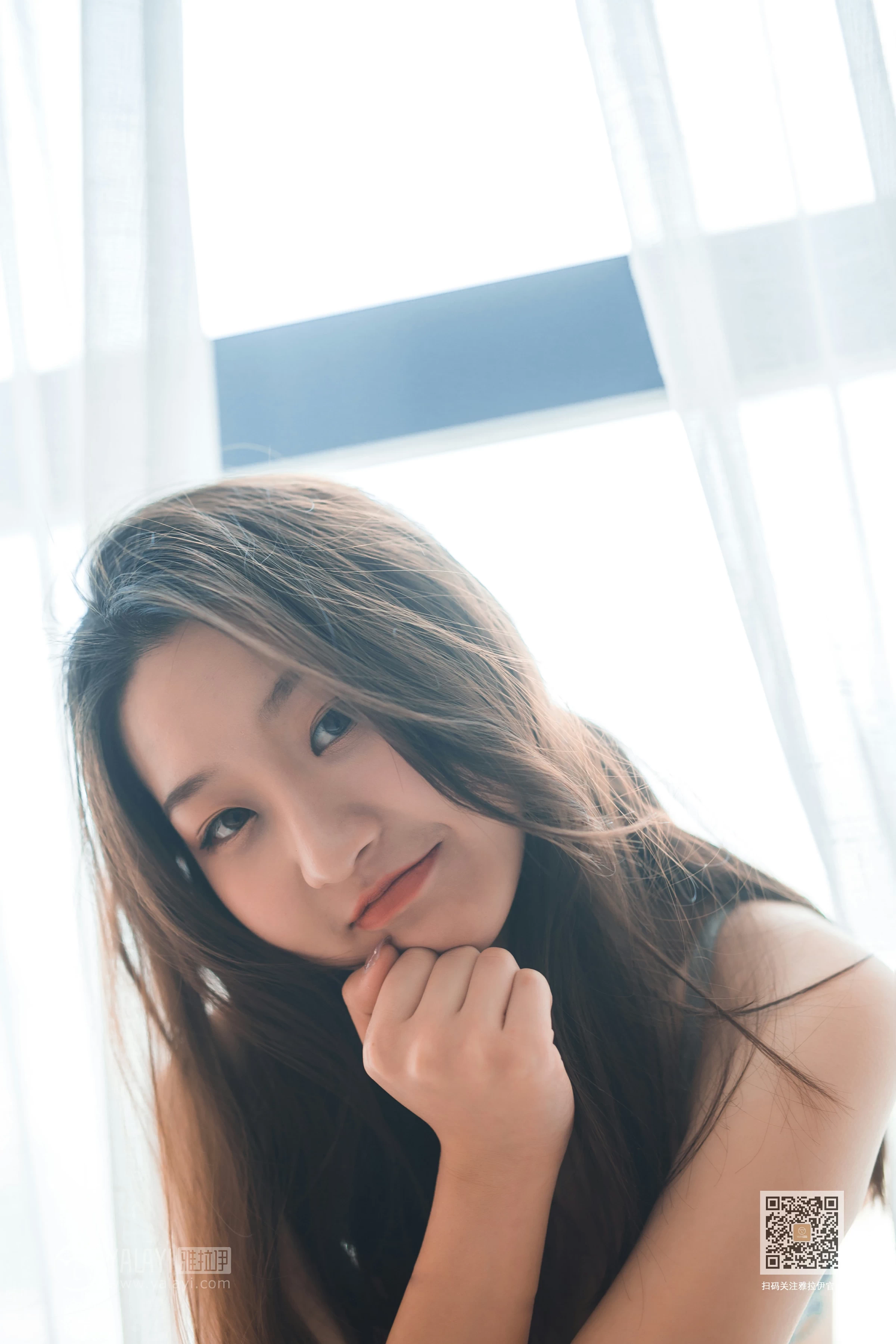 [YALAYI雅拉伊]NO.617 《热恋期》 明月 淡蓝色蕾丝内衣性感私房写真集第10张