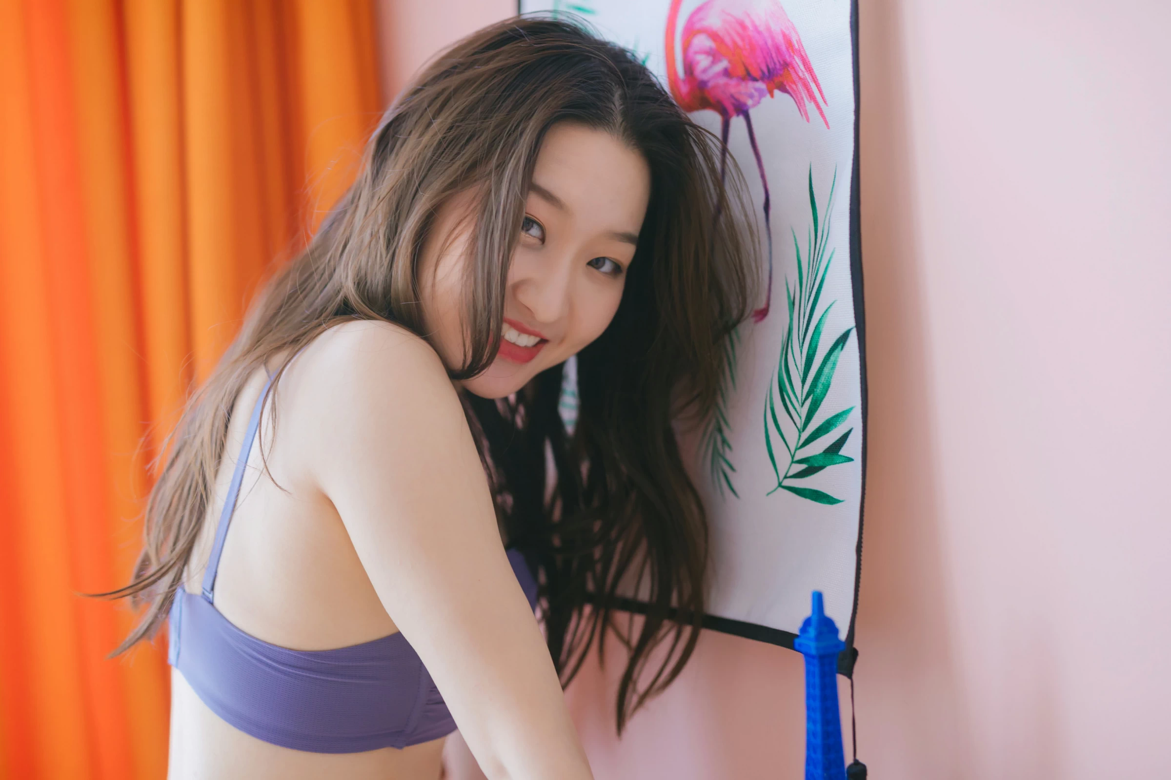 [YALAYI雅拉伊]NO.624 《潇洒少女》 明月 蓝色性感内衣私房写真集第4张