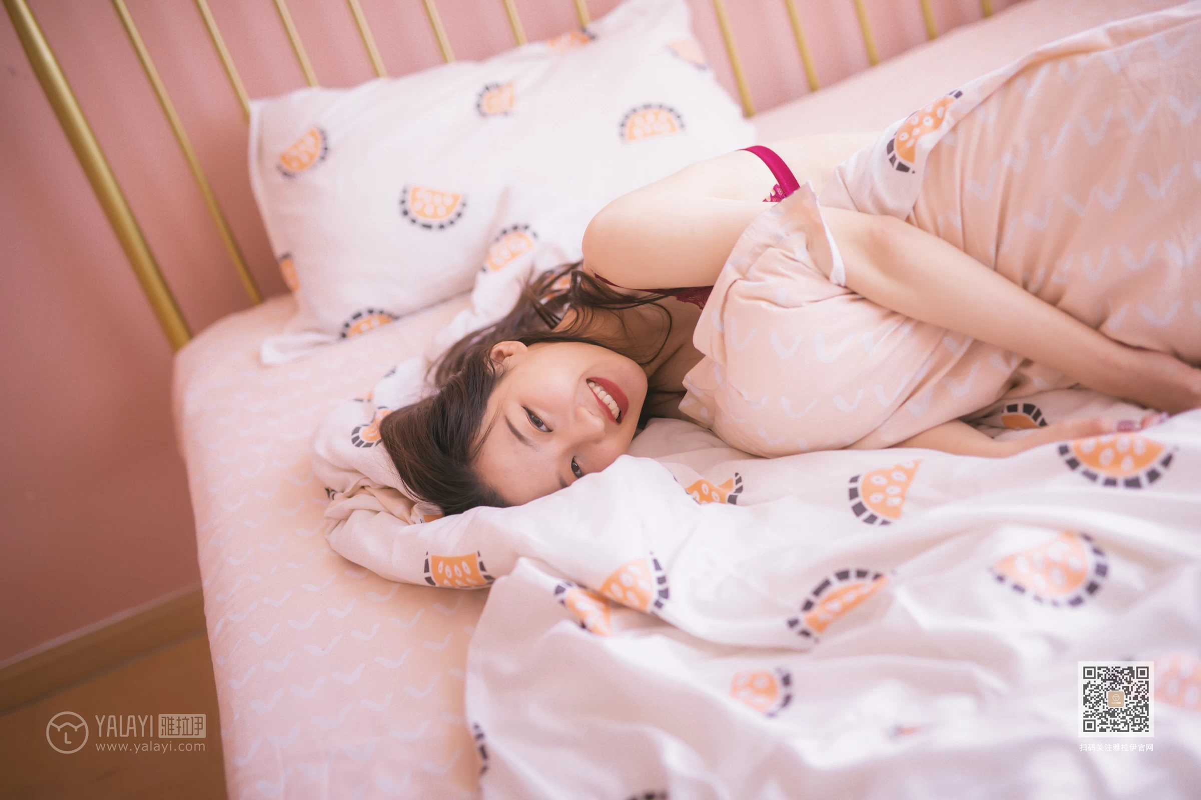 [YALAYI雅拉伊]NO.641 《青春期少女》 明月 红色蕾丝内衣性感私房写真集第15张