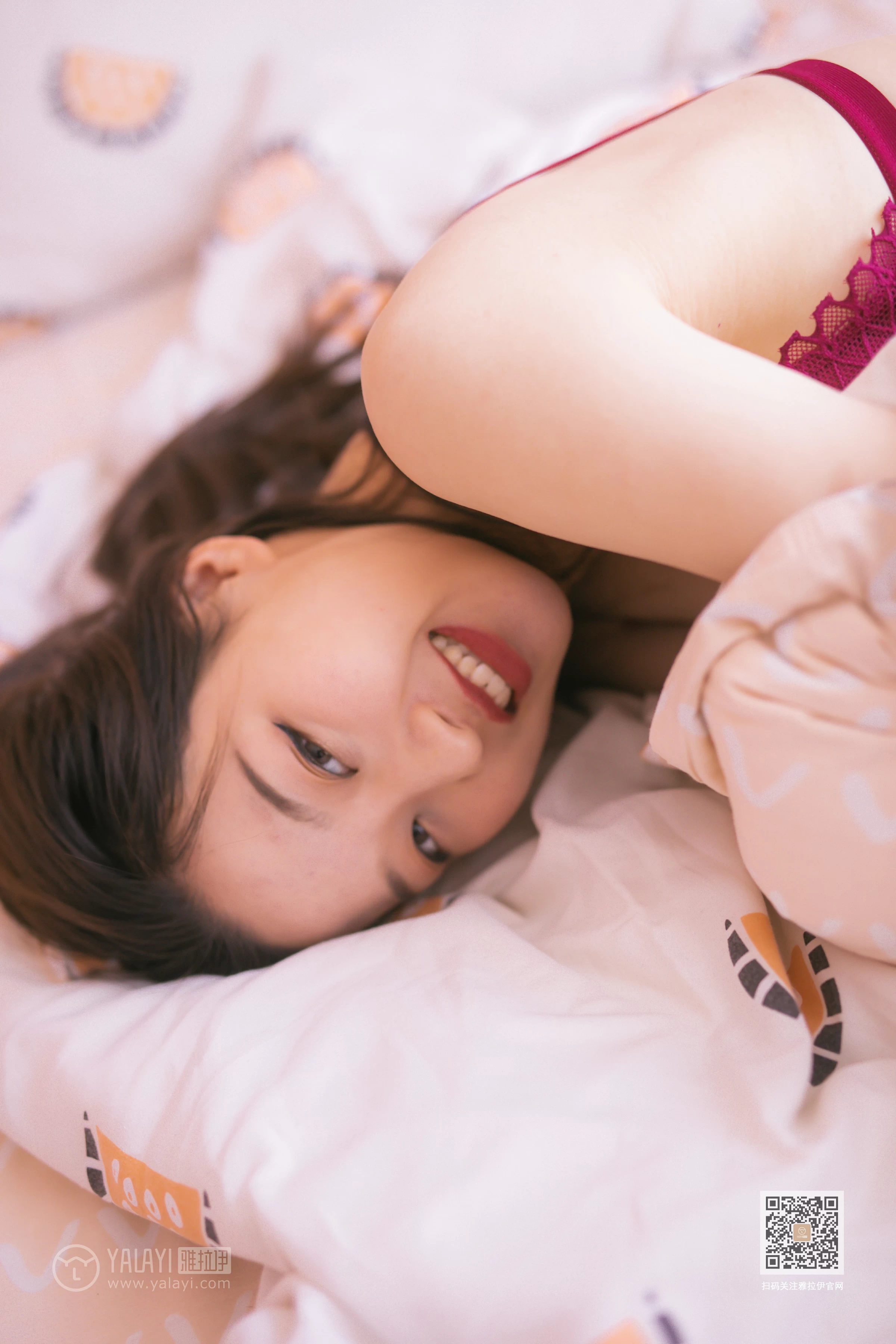 [YALAYI雅拉伊]NO.641 《青春期少女》 明月 红色蕾丝内衣性感私房写真集第15张