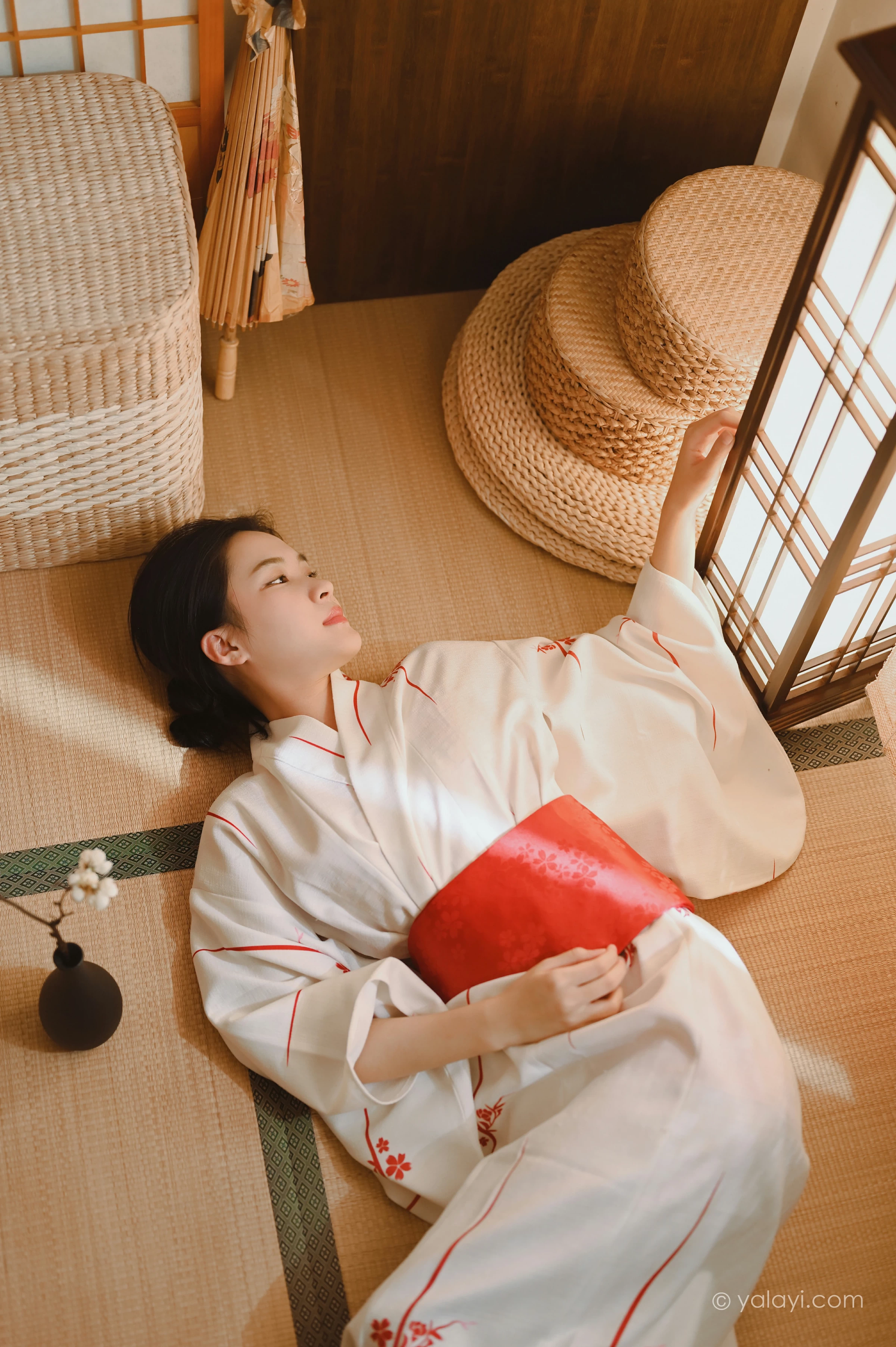 [YALAYI雅拉伊]NO.734 《和敬清寂》 方岚 白色和服性感私房写真集第13张