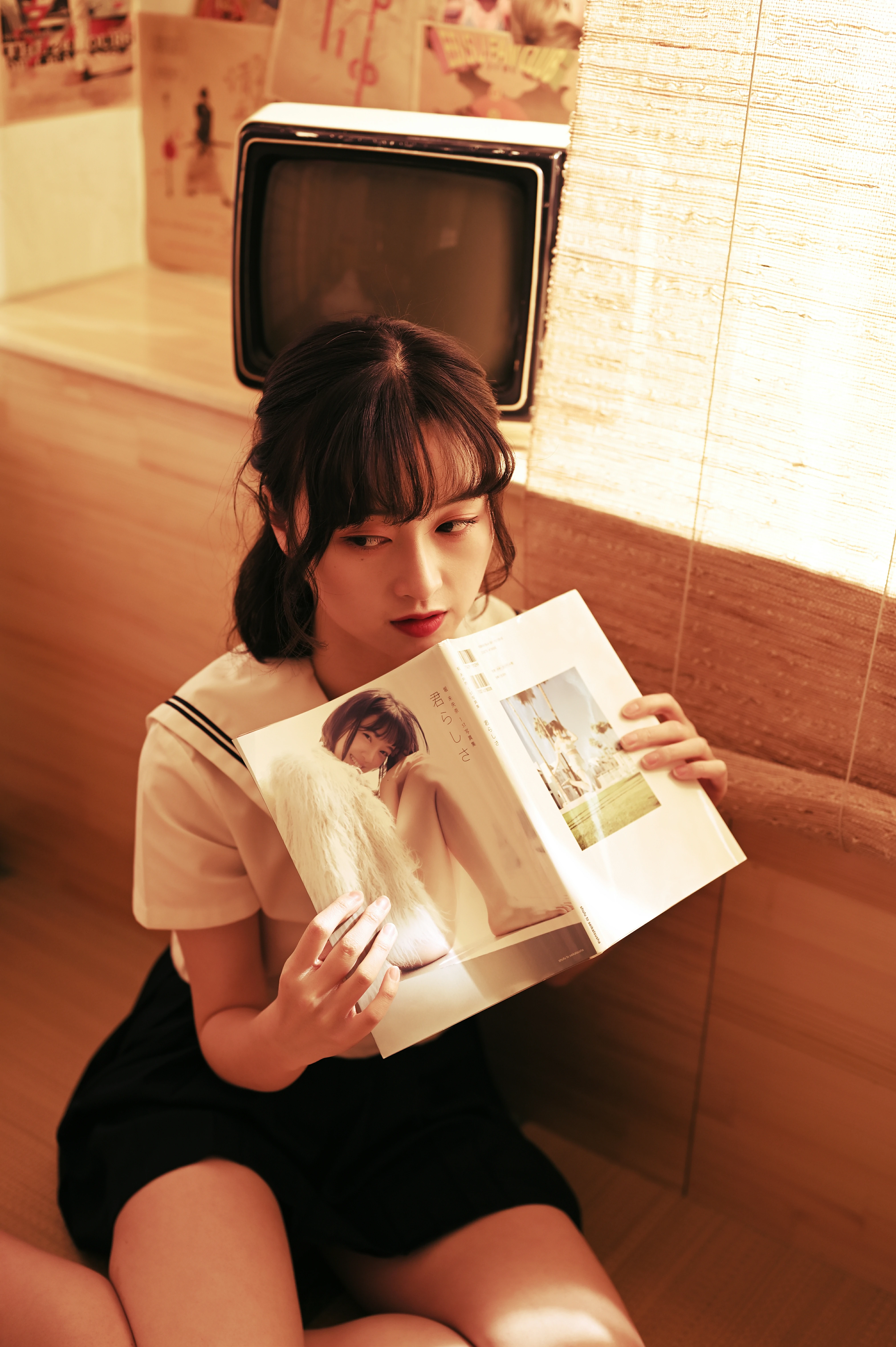 [YALAYI雅拉伊]NO.778 优等生JK 京京 白色水手制服加黑色短裙私房写真集第10张