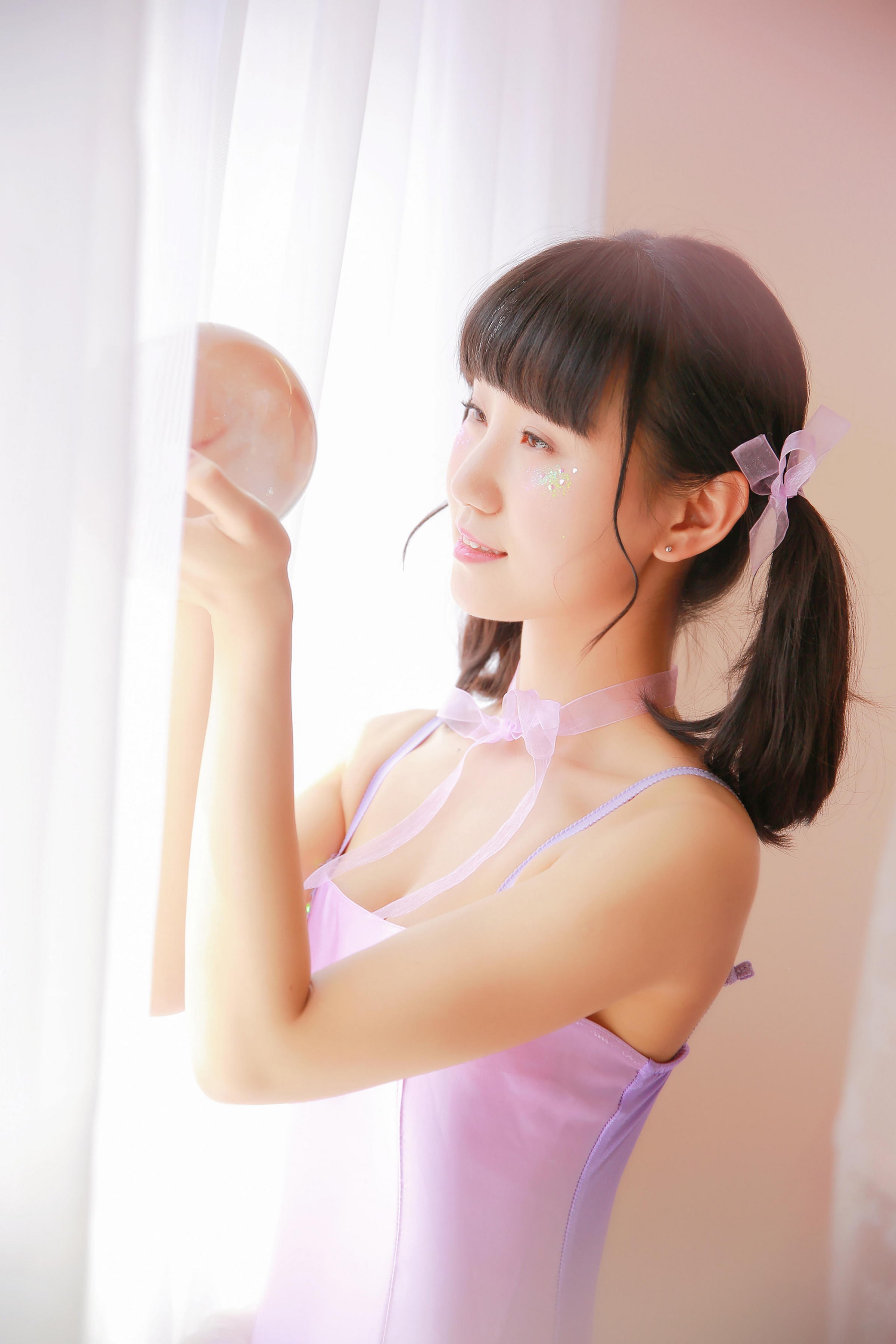 [YALAYI雅拉伊]2022.06.28 青春时光 阳光少女 白色短裤加小背心与粉色吊带蕾丝舞蹈裙清纯写真集第9张