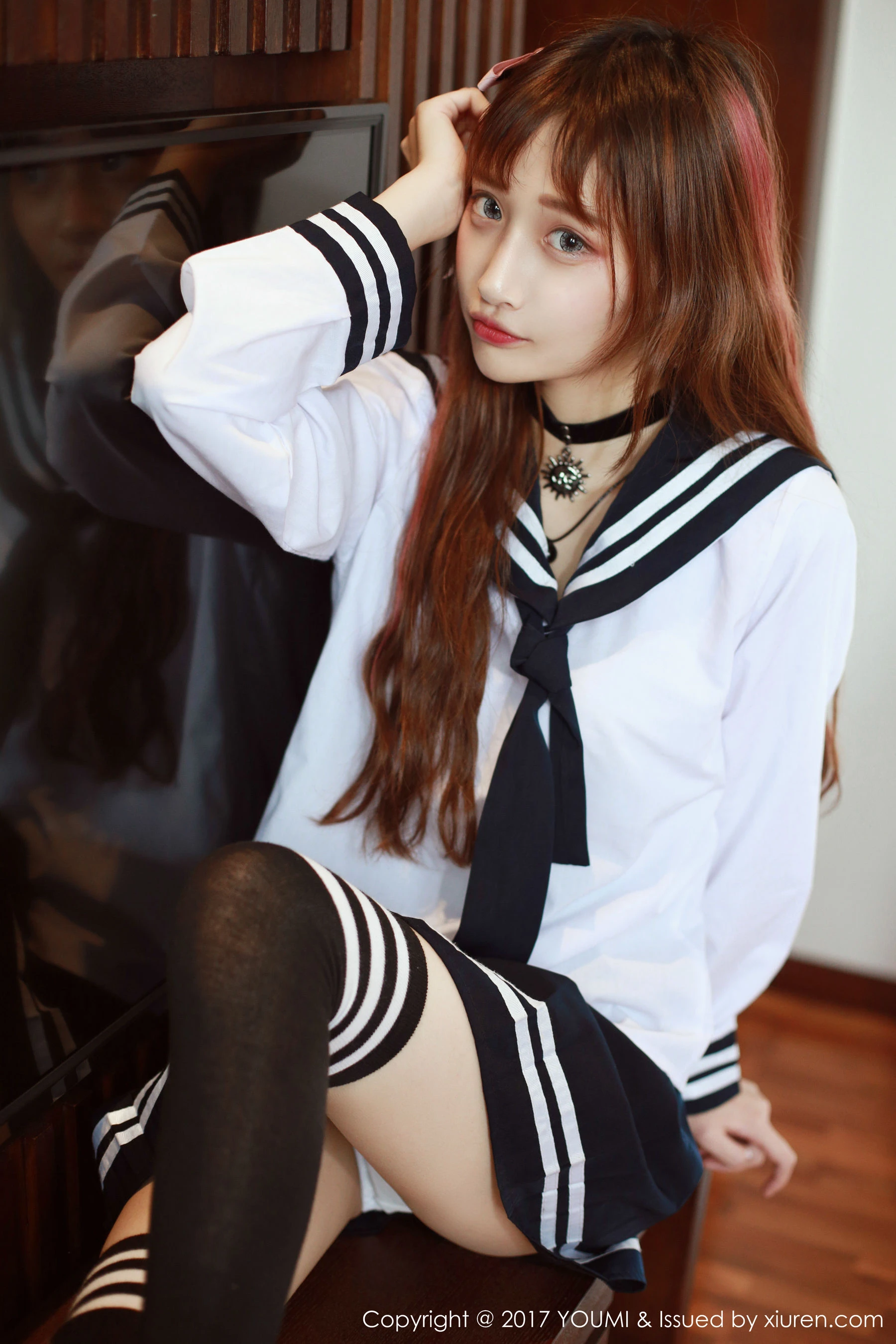  little贝壳《校服小萝莉》 尤蜜荟YouMi Vol.046第4张