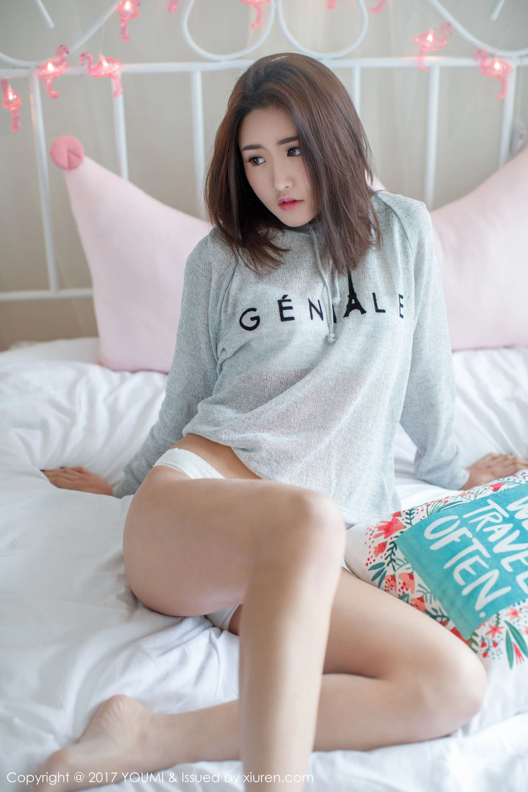 周琰琳LIN《性感蕾丝内衣+护士制服诱惑》 尤蜜荟YouMi Vol.026第3张