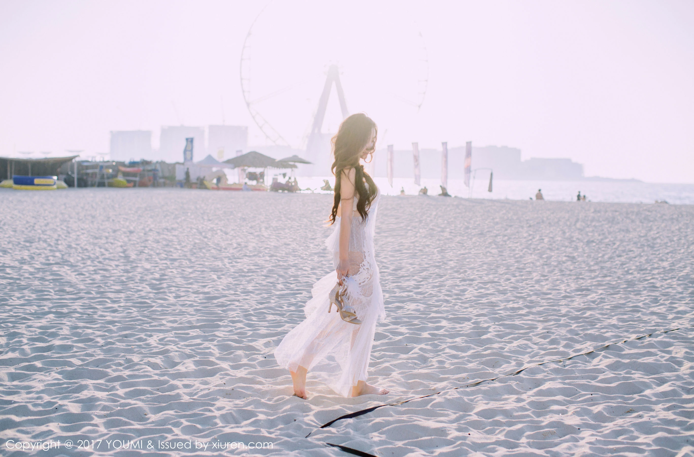  Yumi-尤美《蓝天银滩白云佳人美》 尤蜜荟 VOL.088第8张