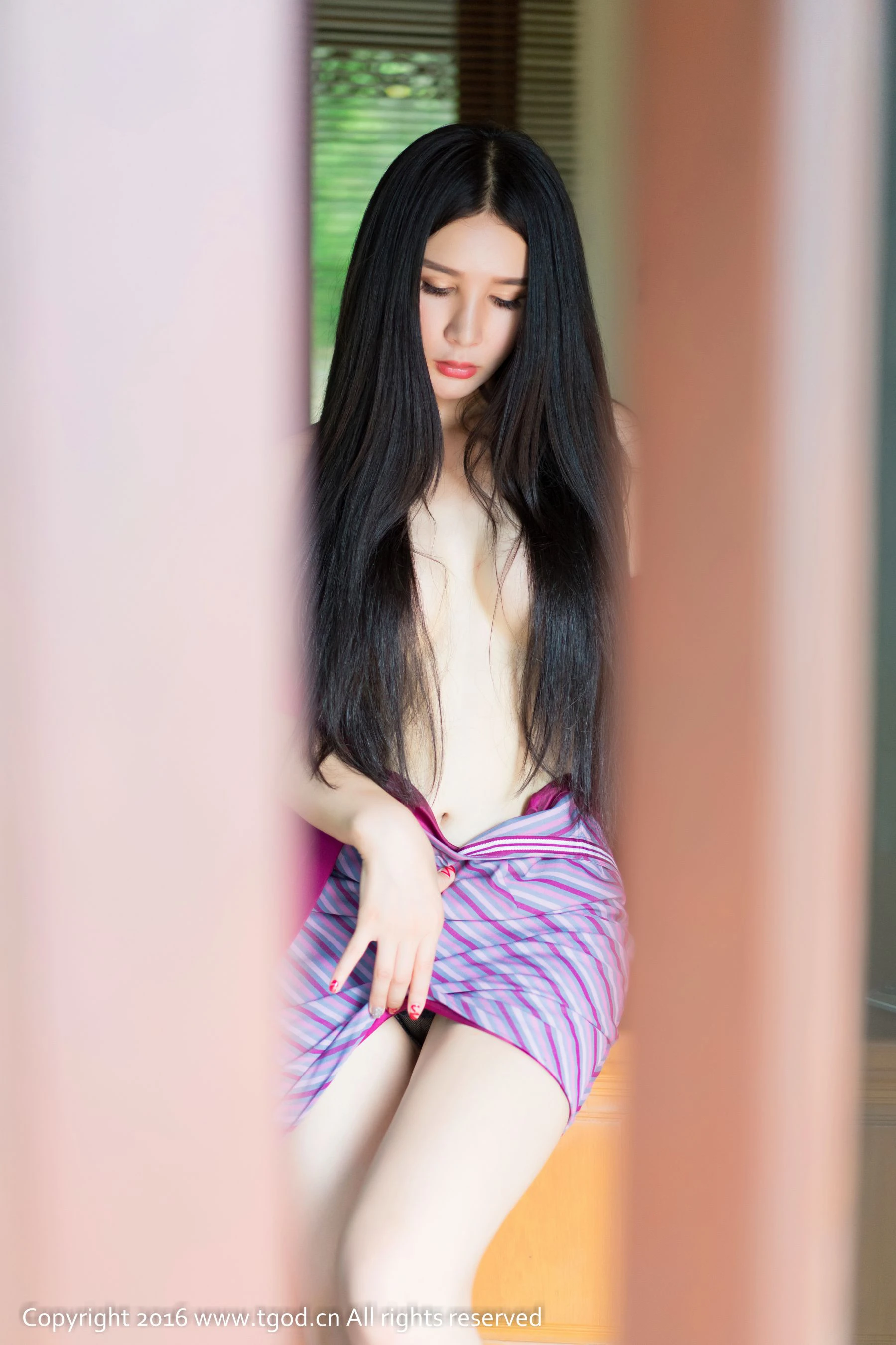 顾欣怡《透视蕾丝+空姐制服》 推女神/尤蜜荟第8张